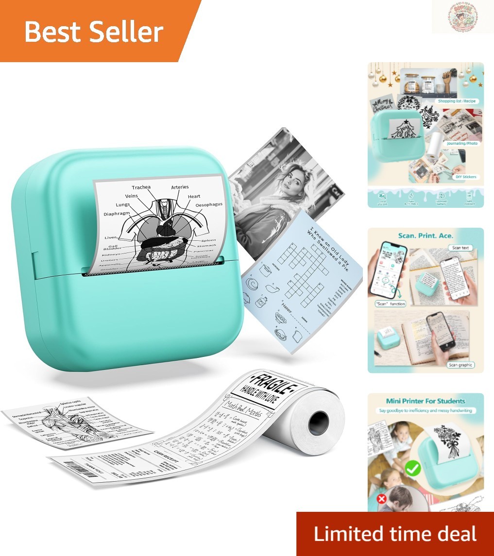 Portable Thermal Sticker Printer with Creative App – Enhance Your DIY Experience