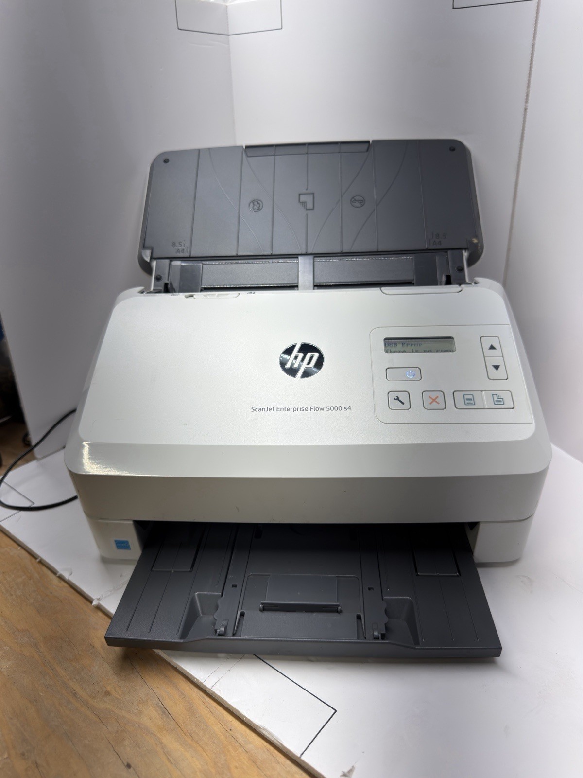 HP ScanJet Enterprise Flow 5000 s4 Duplex Document Scanner Tested Works USB 3.0