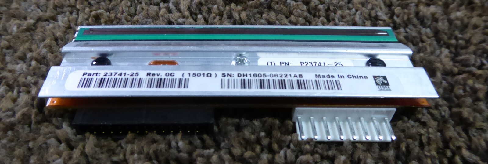 Original Zebra P23741-25 105SL Plus PRINTHEAD 300DPI
