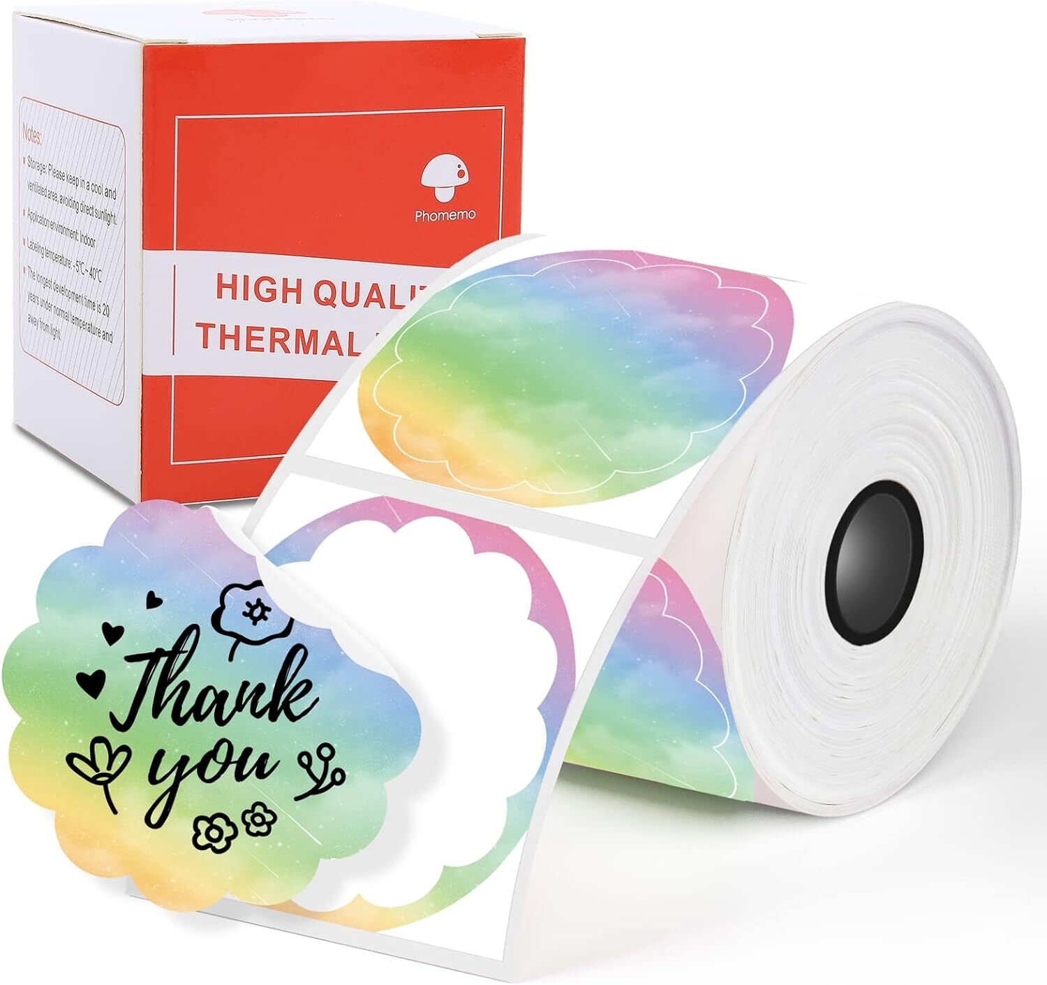 1Roll Phomemo Circle Thermal Label Paper1.96″ x 1.96″ for M110/M200/M220 Printer