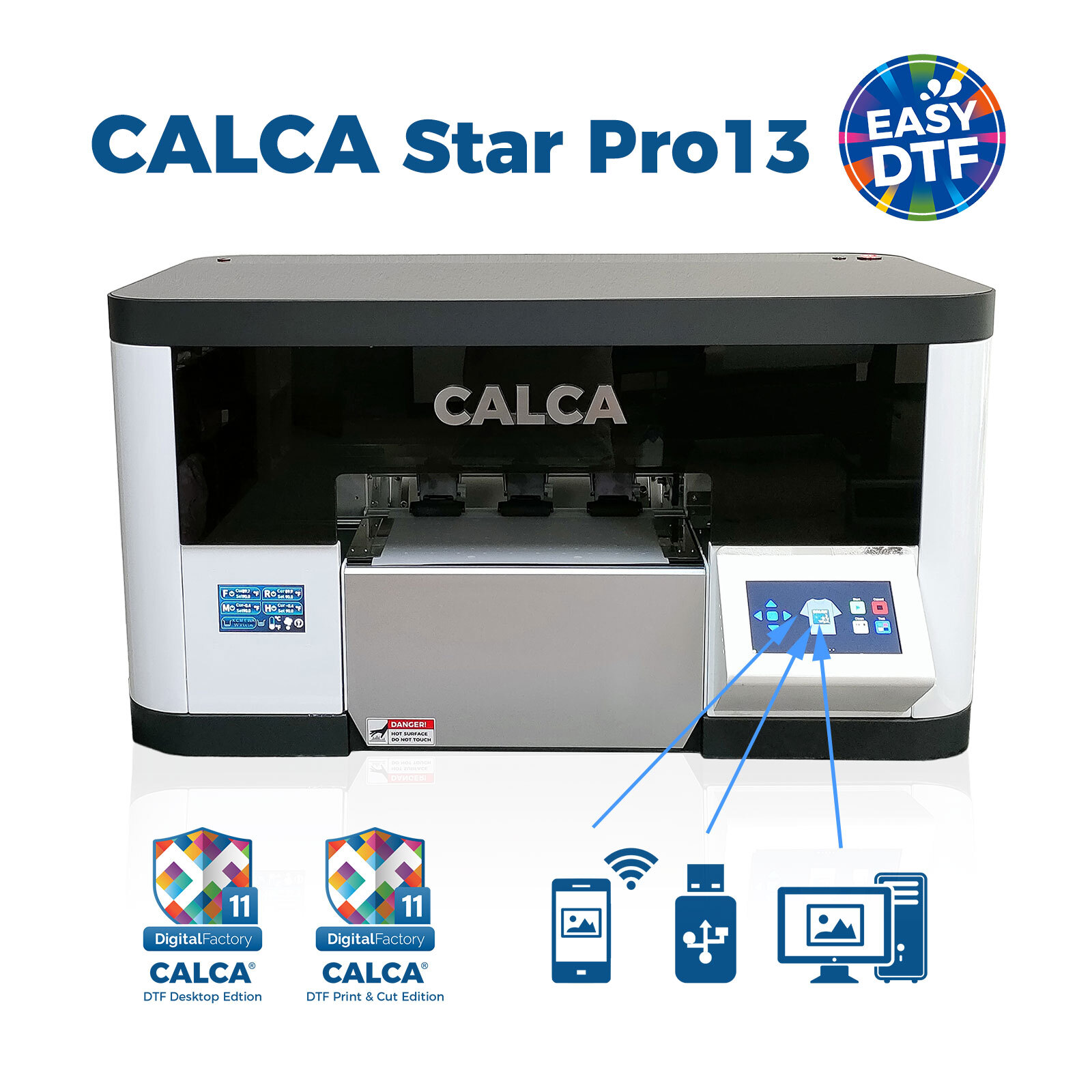CALCA ProStar 13in WIFI DTF Printer With Dual Epson F1080-A1 (XP-600)