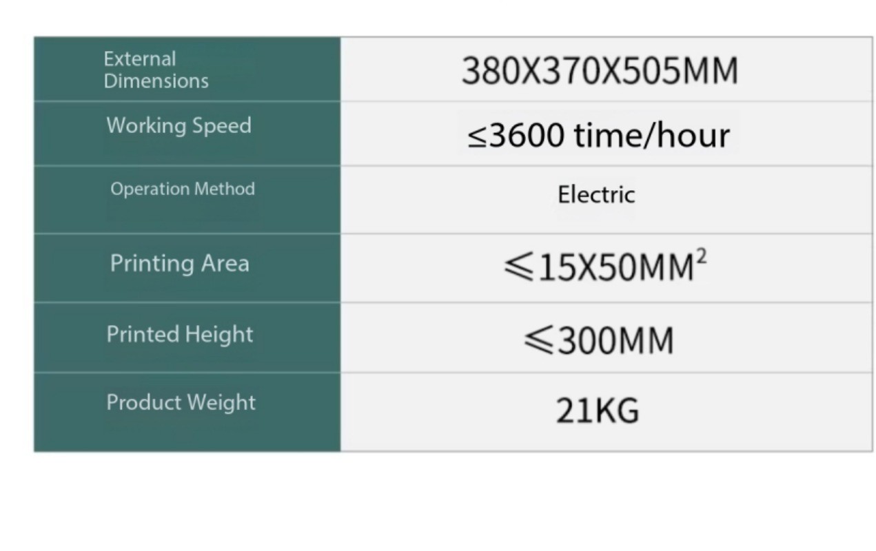 Single-color Inkjet Coder Trademark Printing Electric Date Transfer Printer