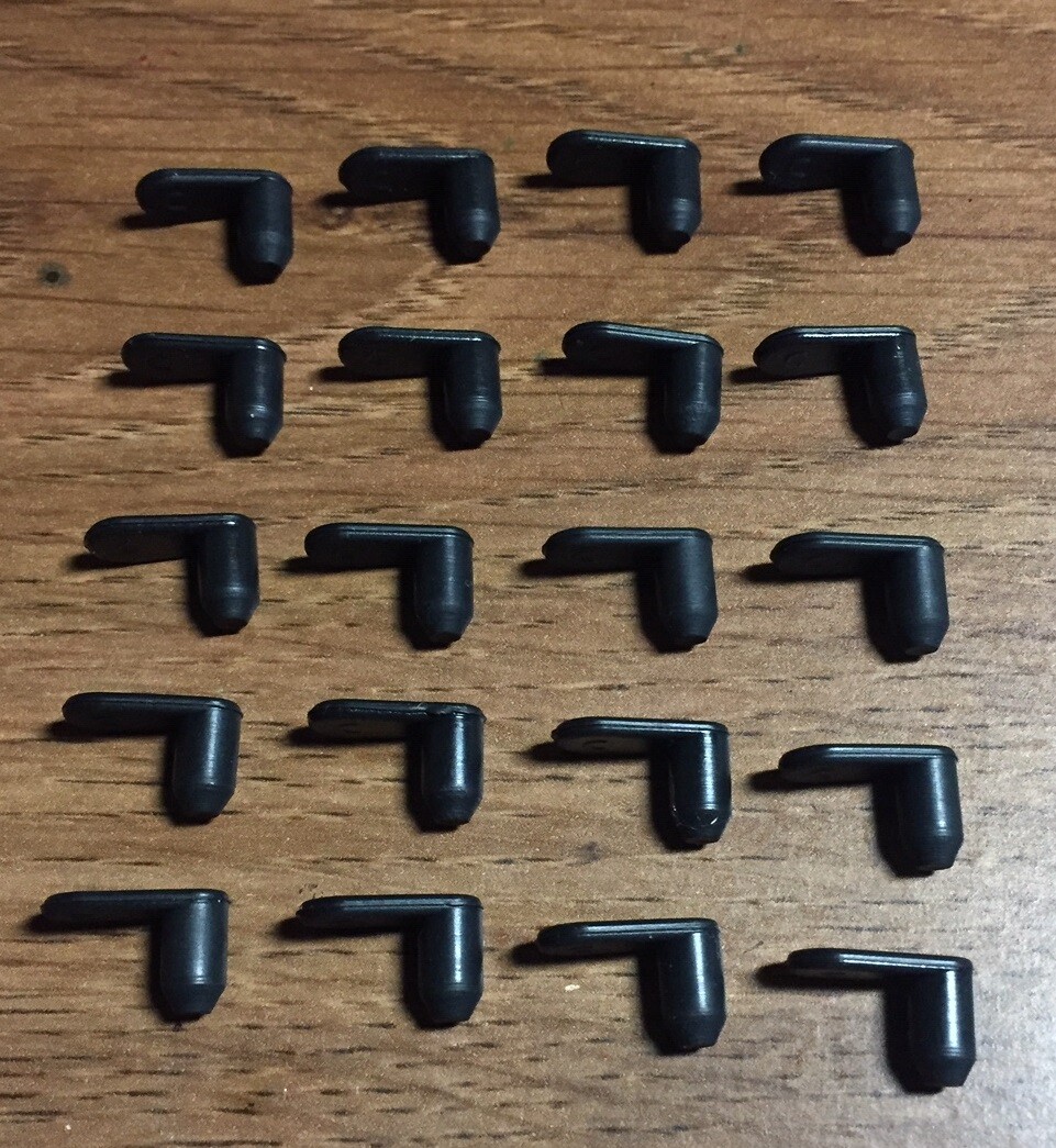 Canon CLI-42 CLI-8 and other 5/32″ Tabbed Rubber Filler Plugs – Lot/20 – Black