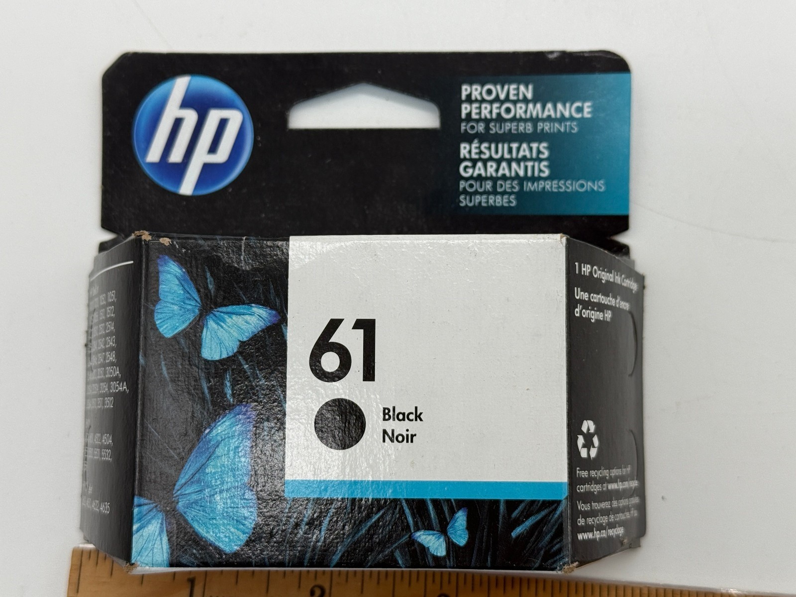 HP CH561WN#RFD 61 Black Ink Cartridge, Original Black Ink, Compatible with