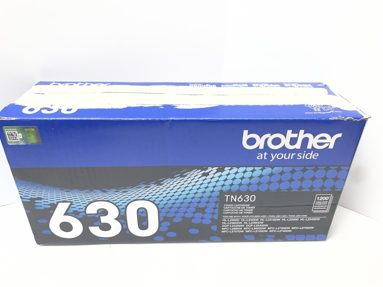 Brother TN630 High Yield Black Toner Cartridge NIB