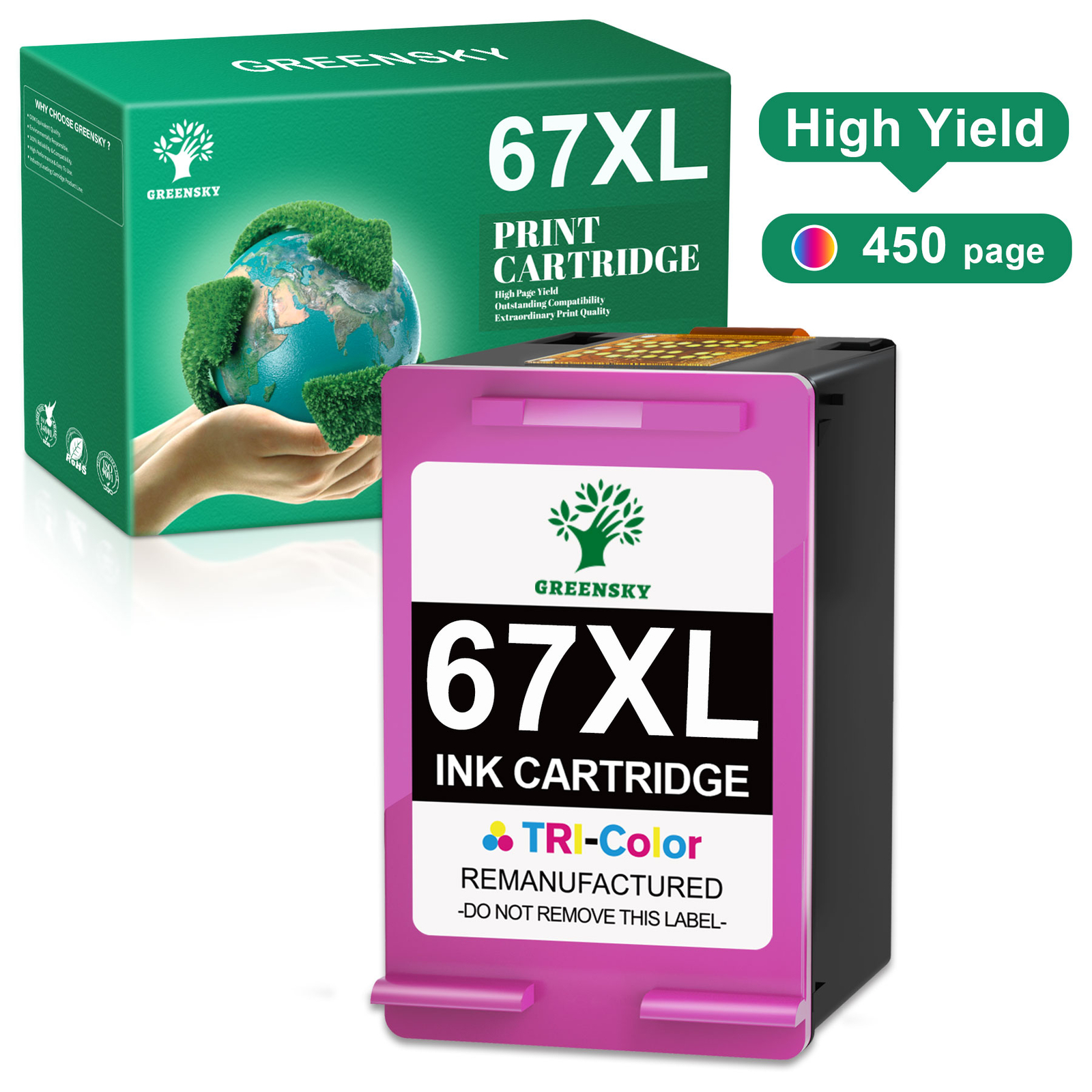 1-4PK 67xl Ink Cartridges for HP Ink 67 XL For deskjet 2700 Envy 6000 6055 6032