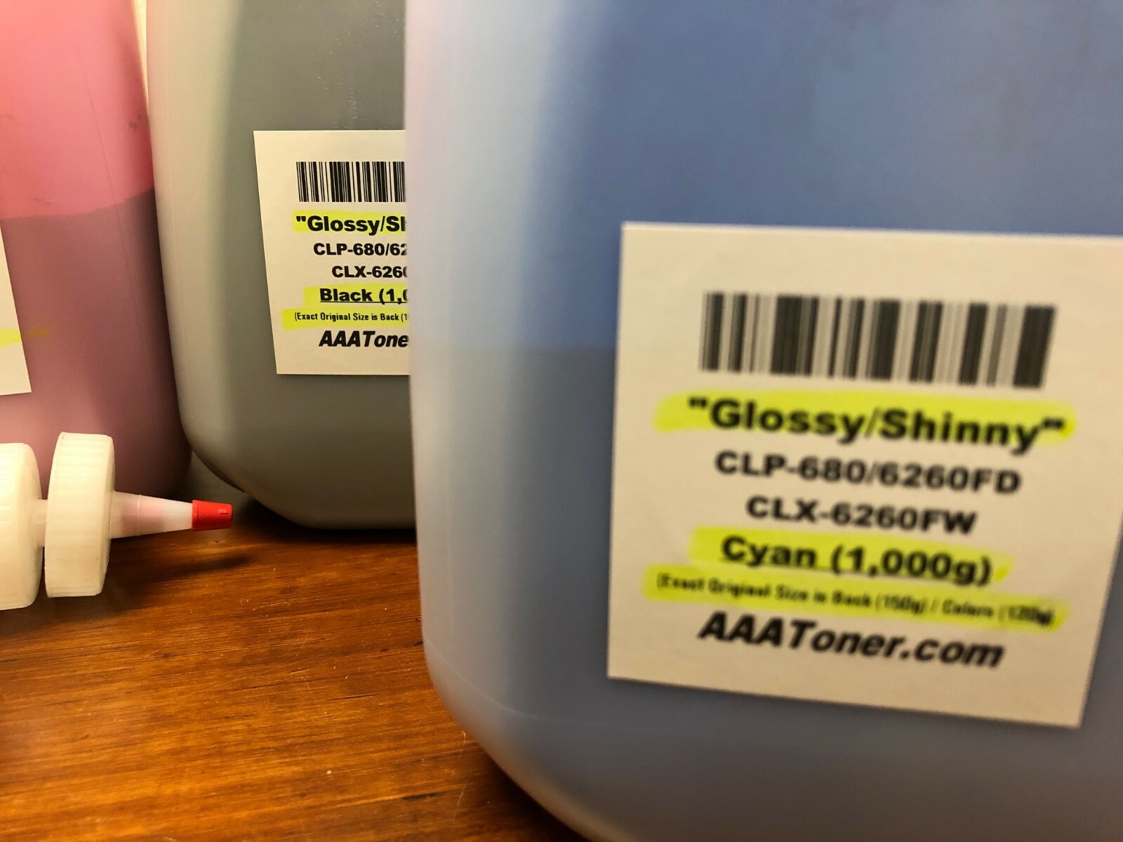 (4,000g) GLOSSY Toner Refill for Samsug CLP-680, CLX-6260FR, CLX-6260FW – BULK