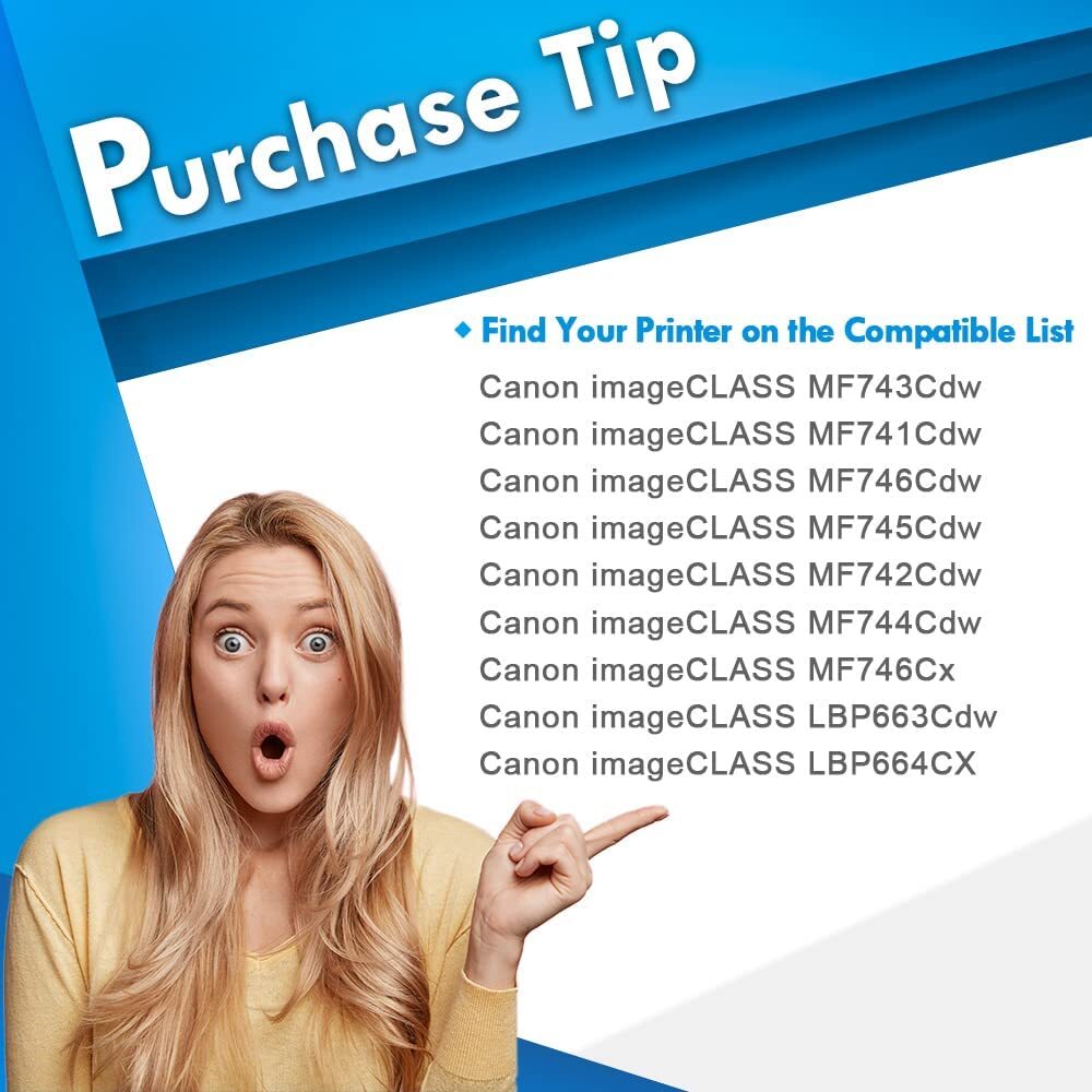 2x CRG 055 Toner Compatible With Canon 055 ImageClass MF745Cdw MF743Cdw LBP664Cx