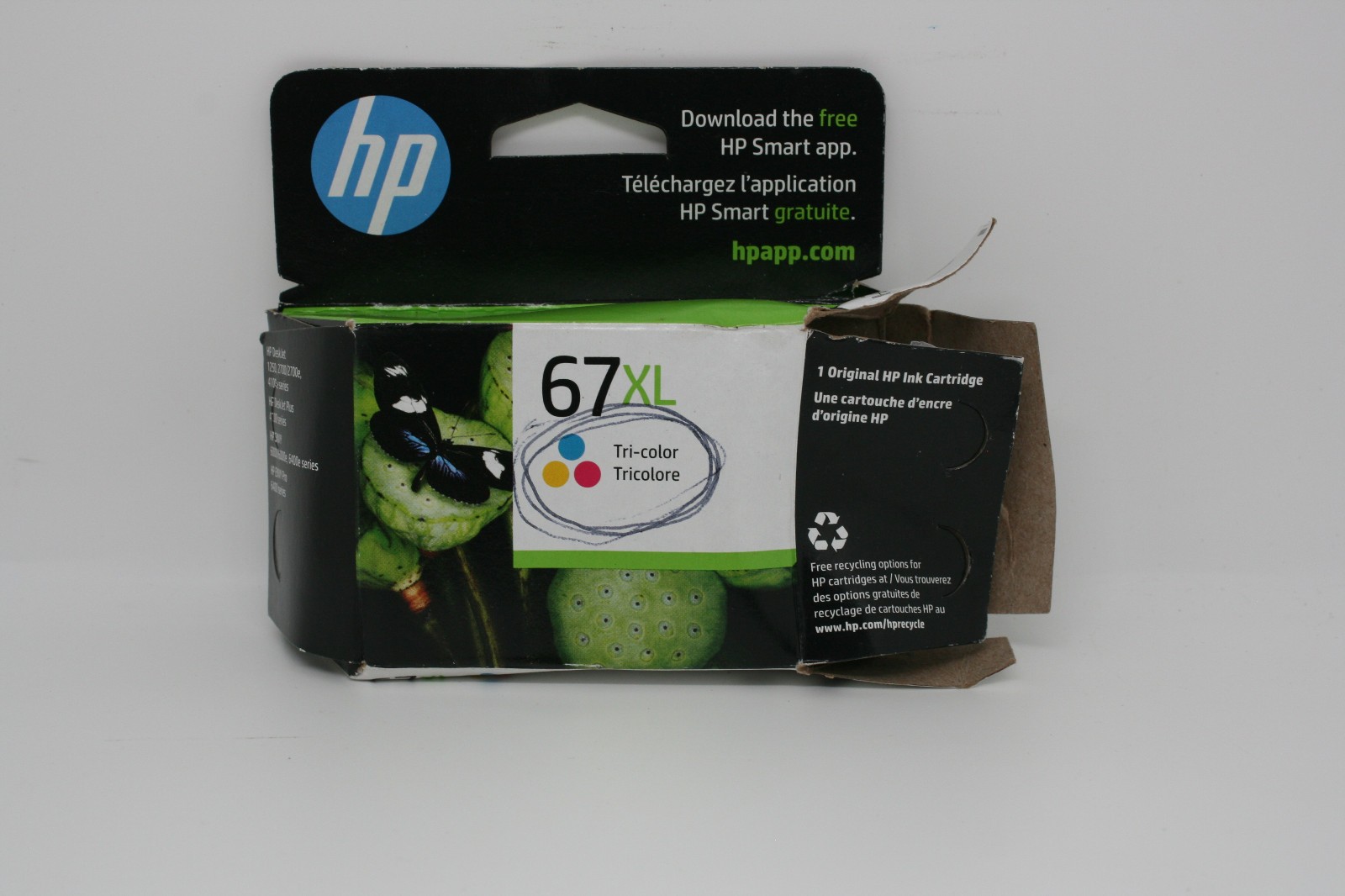 HP 67XL/3YM58AN High Yield Tri-Color Ink Cartridge – Open BOx