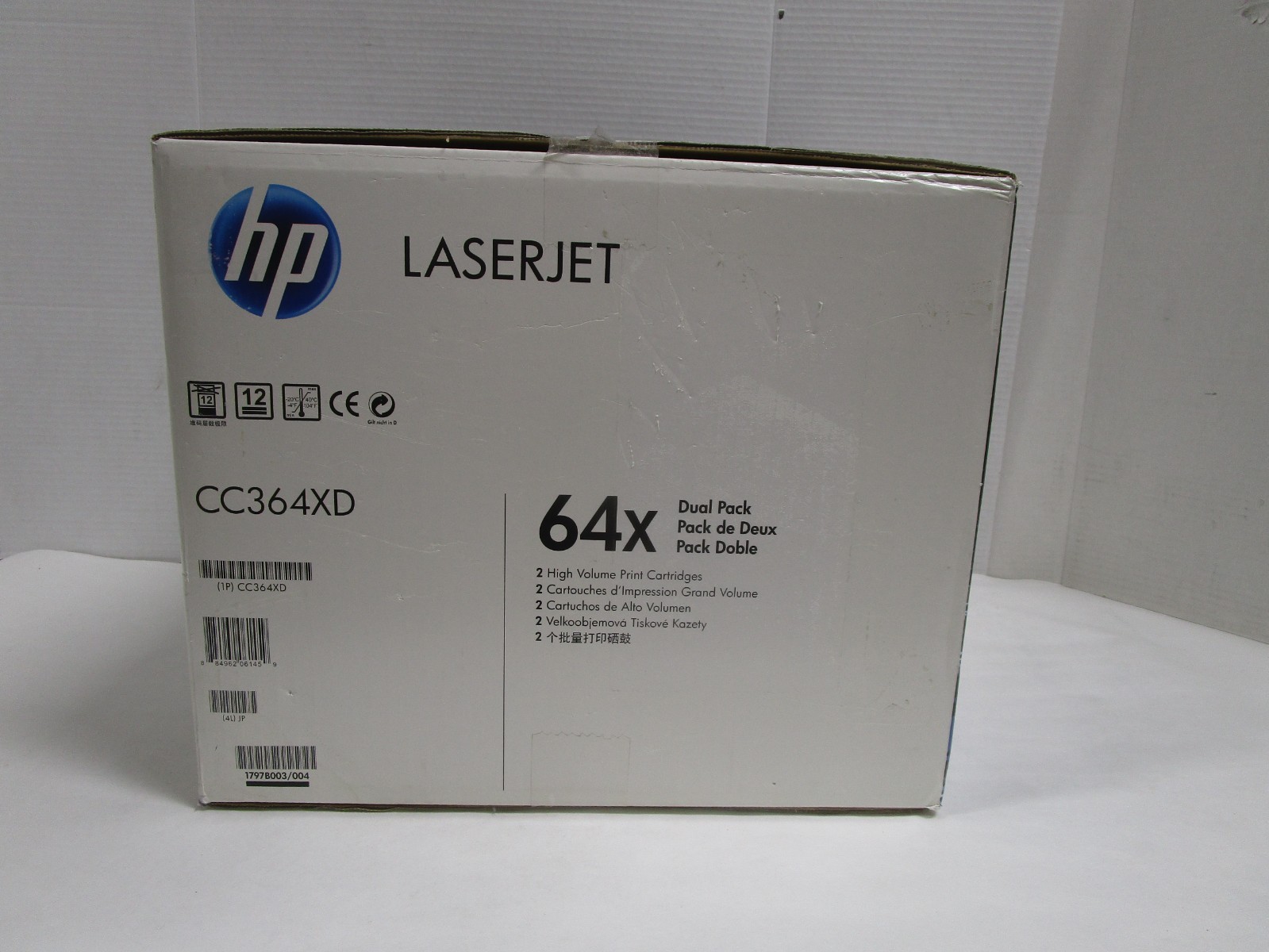 HP 64X CC364XD DUAL PACK High Yield Toner Laserjet OEM NEW OPEN BOX SEE PHOTOS