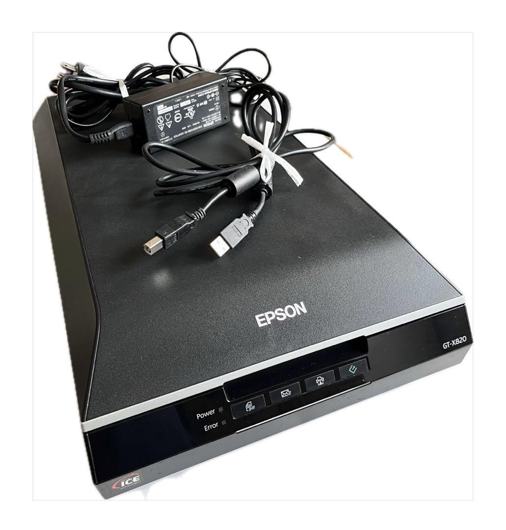 Epson GT-X820 Flatbed Photo Scanner High Resolution USB Tested Working Used