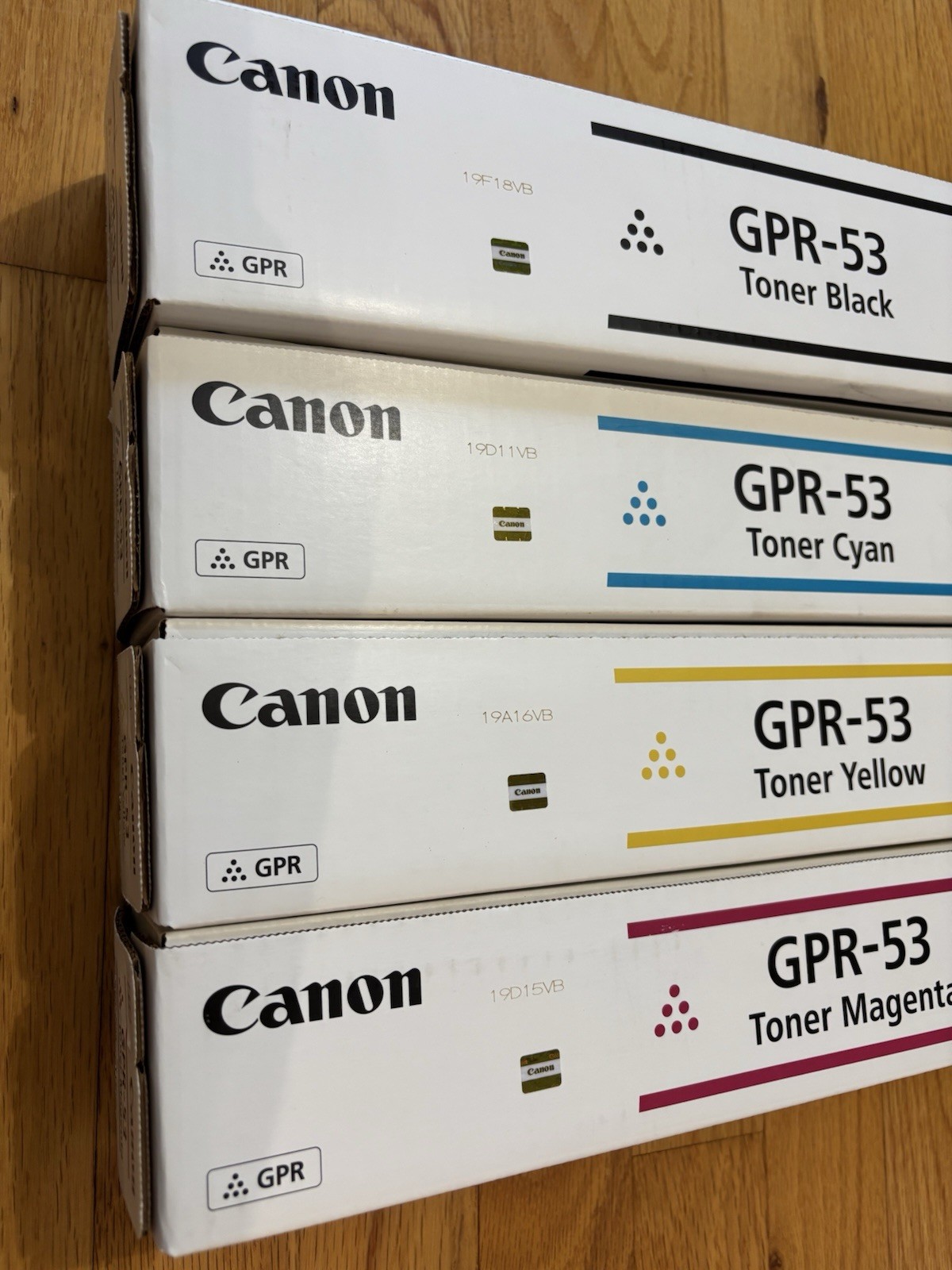 Canon OEM GPR-53 Toner Cartridge Set K,C,M,Y R C3320 C3325 C3330 GPR53