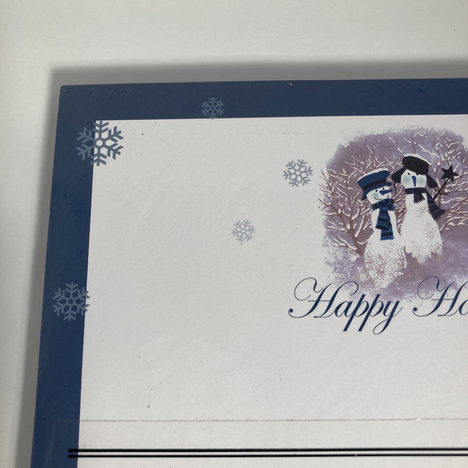New Snowmen Winter Happy Holidays Letterhead 100 Count Inkjet Copier Laser Paper