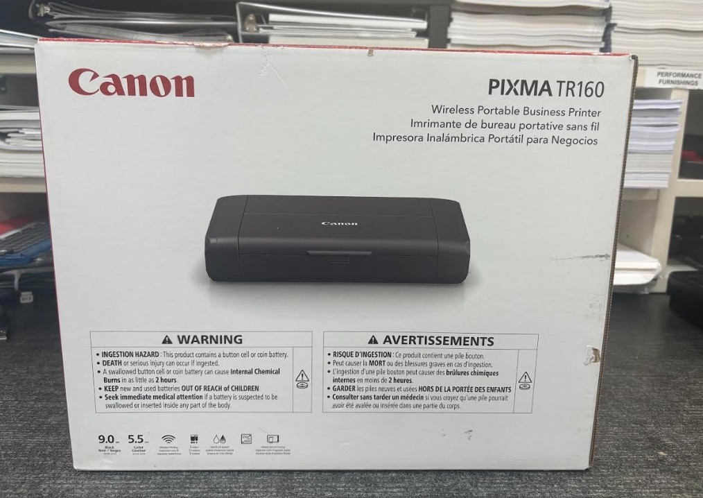 Canon PIXMA TR160 Portable Inkjet Printer wired /wireless NEW