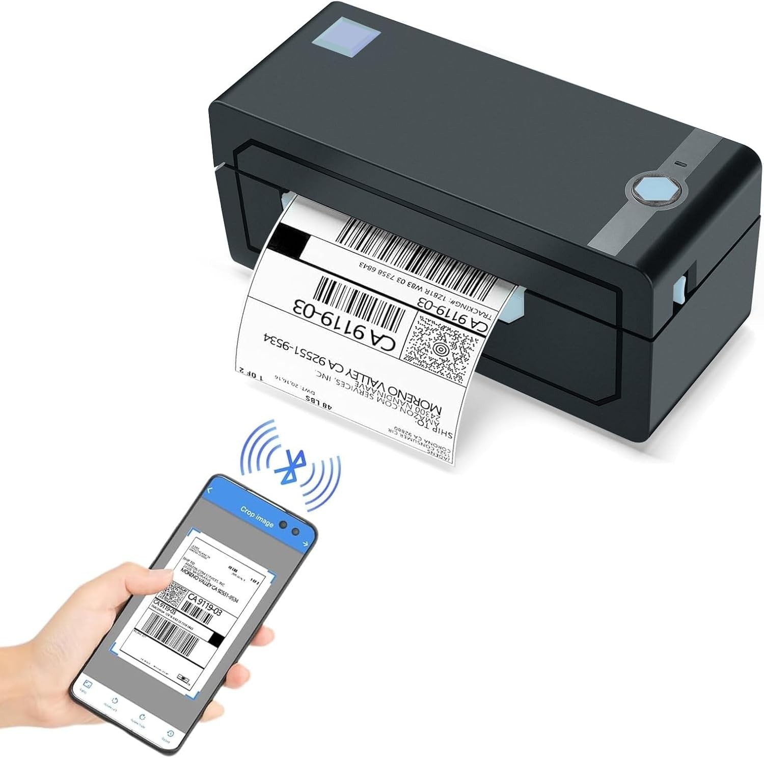 Wireless 4×6 Shipping Label Printer – iOS Android Compatible..