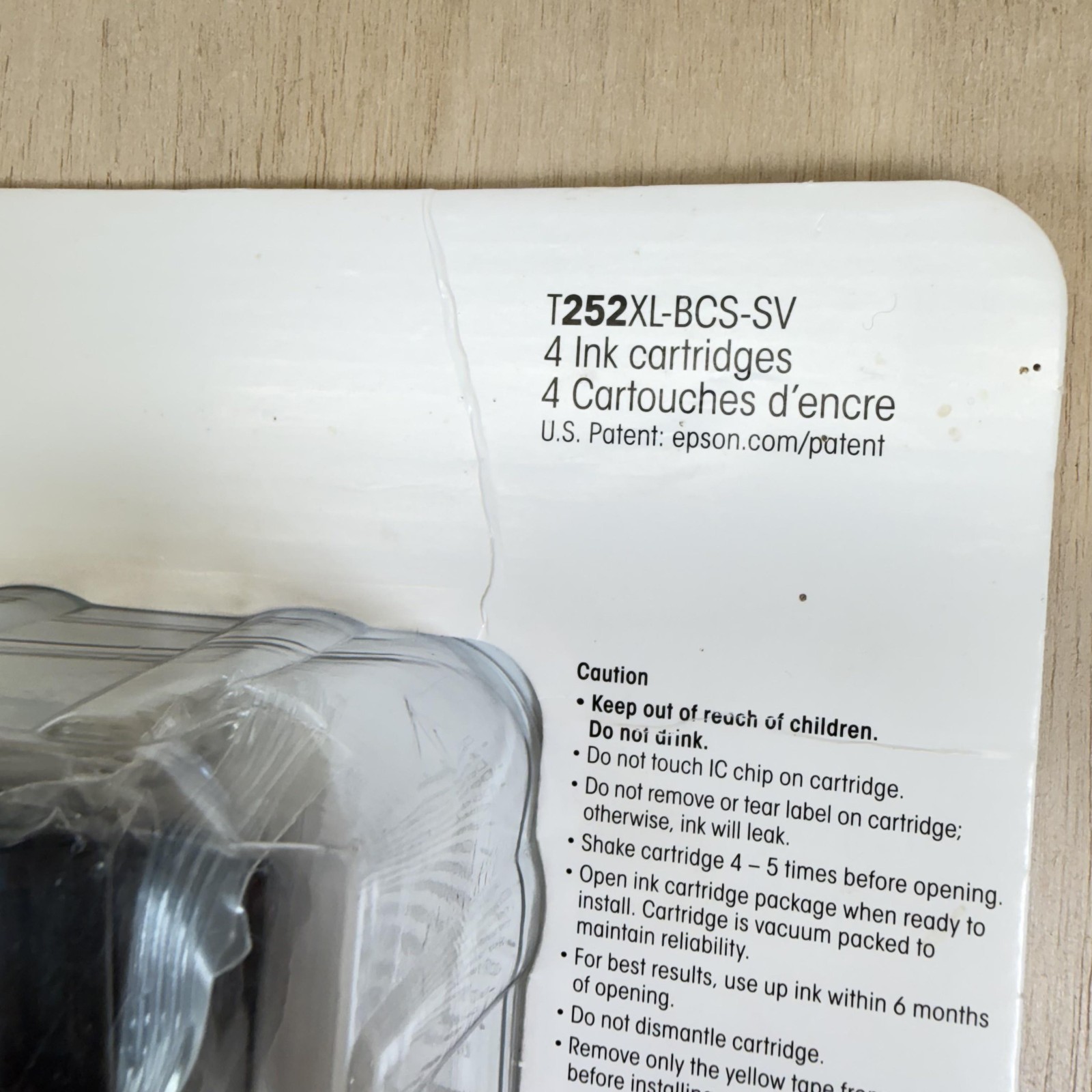 Epson Genuine 252XL 252 Ink Cartridges T252XL-BCS-SV 4-Pack DuraBrite Combo