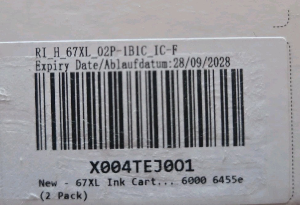 TECKKIN 67XL Black & Tricolor Ink Cartridges for HP DeskJet Envy Pro