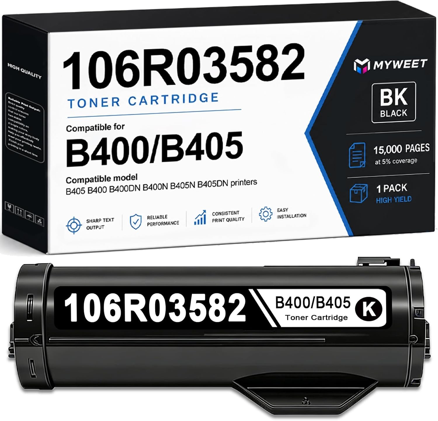 106R03582 Toner Cartridge for Xerox VersaLink B400/B400N/B400DN/B405/B405N/B405D