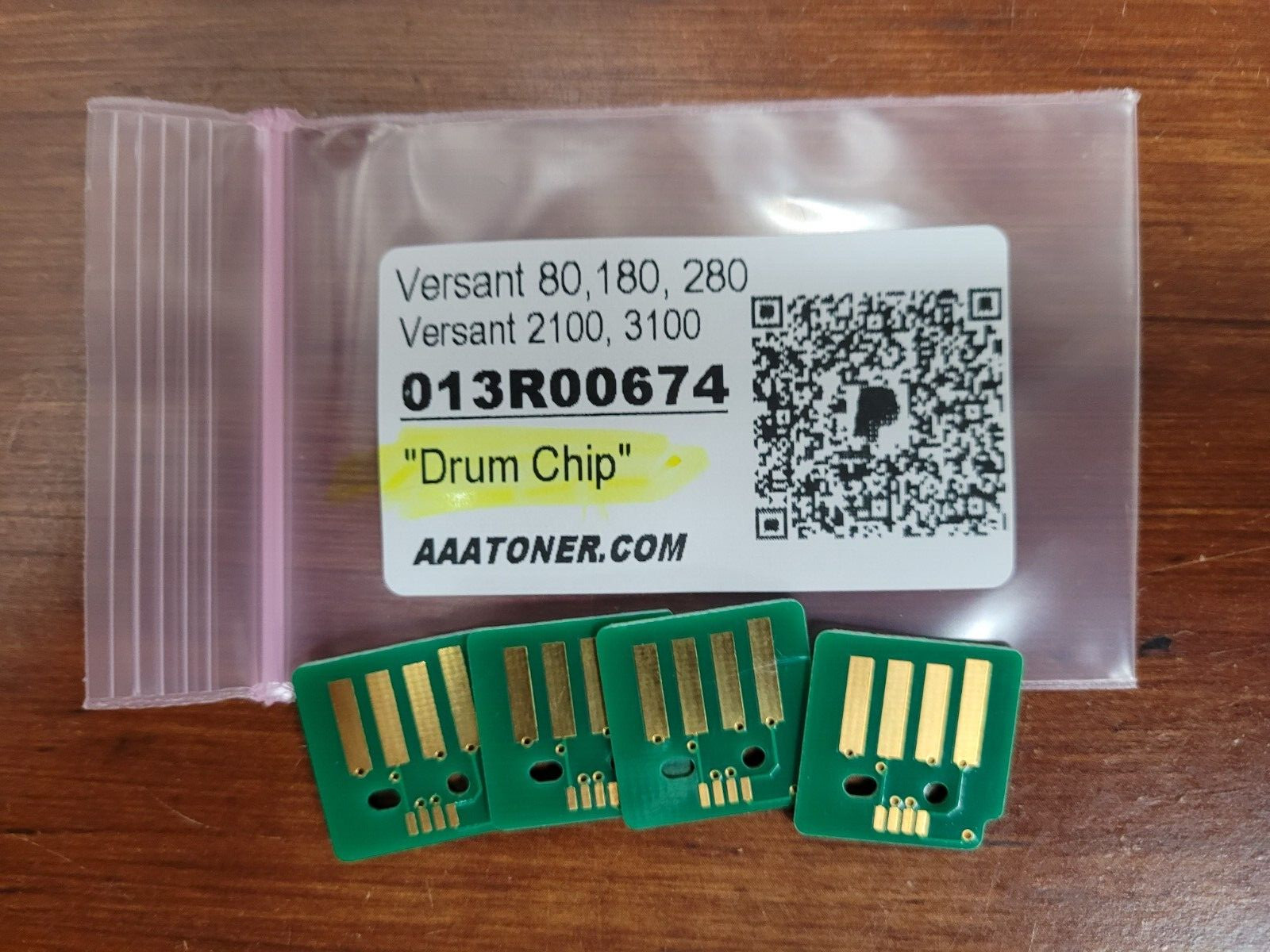4 Drum Chip Refill for Xerox Versant 80, 180, 280, 2100, 3100 Drum (013R00674)