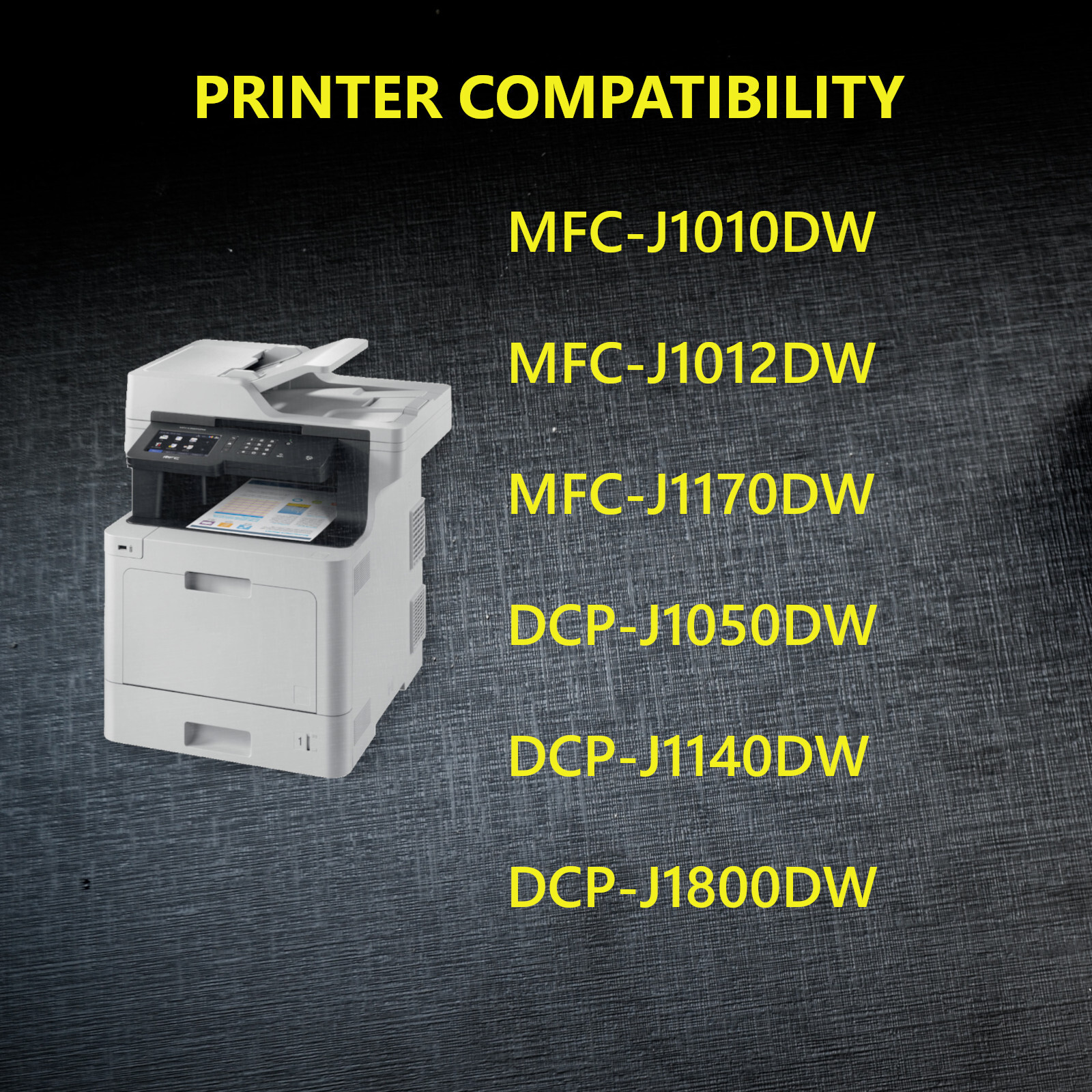 4pk LC401 LC-401 Ink Cartridges for Brother MFC-J1010DW MFC-J1012DW MFC-J1170DW