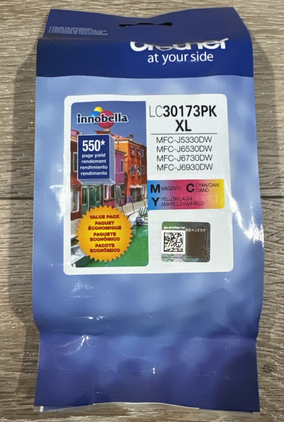 Brother Genuine 3 Pack High Yield Color Ink Cartridges NEW EXP 11/2025