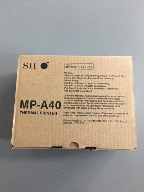 Seiko MP-A40 Portable Direct Thermal Printer (BRAND NEW)