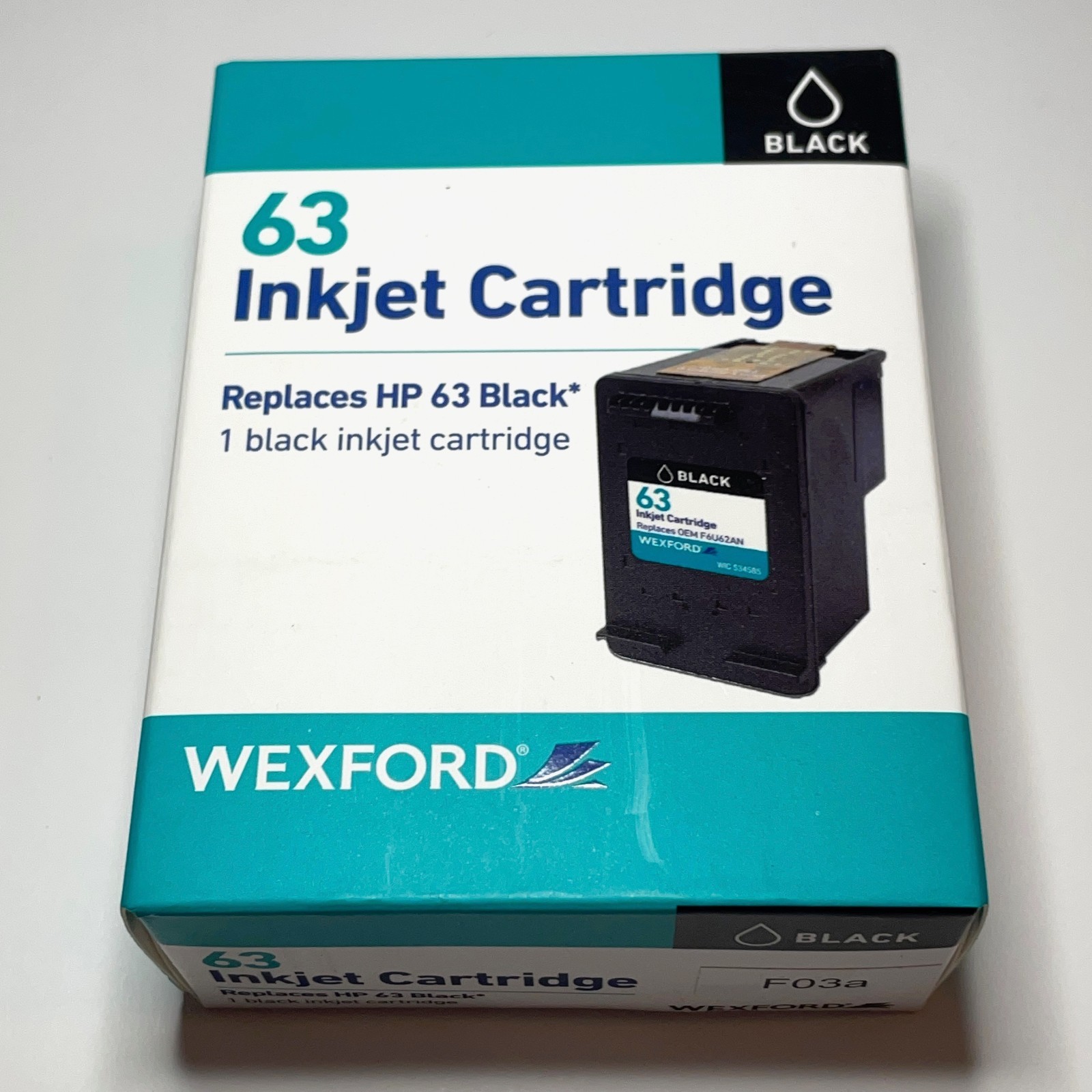 NEW Wexford 63 Black Inkjet Cartridge – Replaces F6U62AN