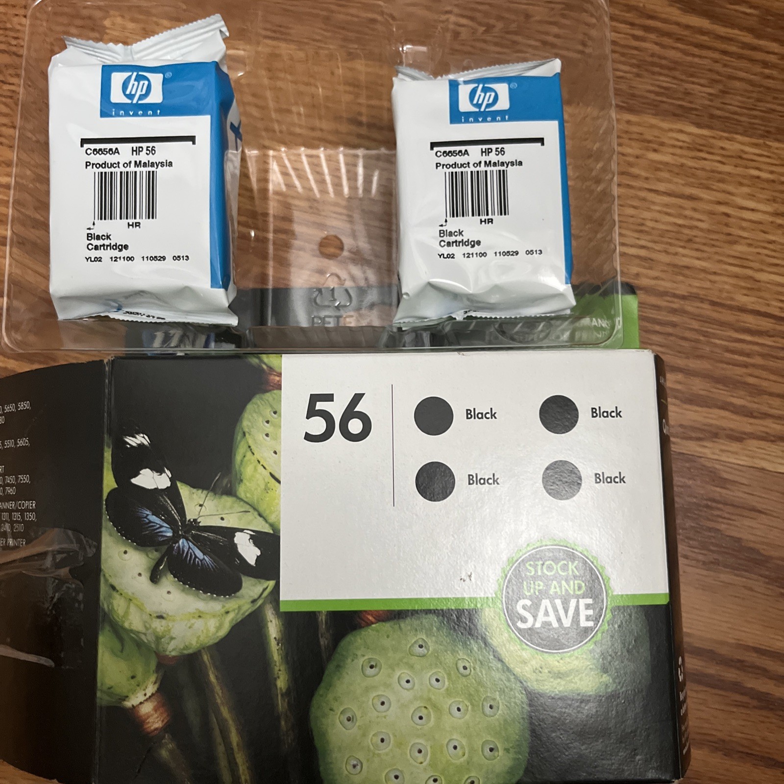 HP 56 Quad Black Pack Value Pack Expired 2013 2 Pack Only