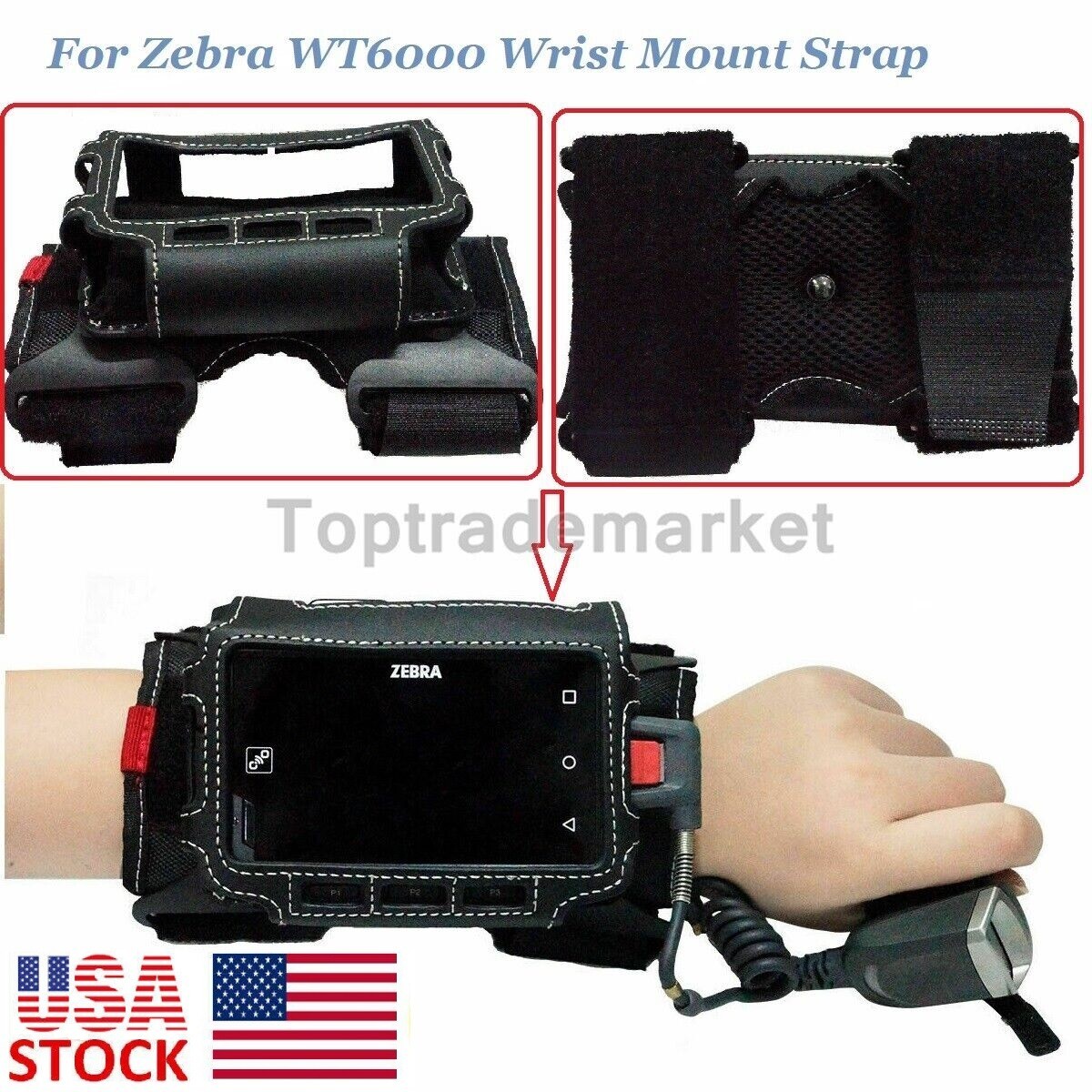 US Wrist Mount Strap with Medium/Large Strap for Zebra WT6000 SG-NGWT-WMLCV-01