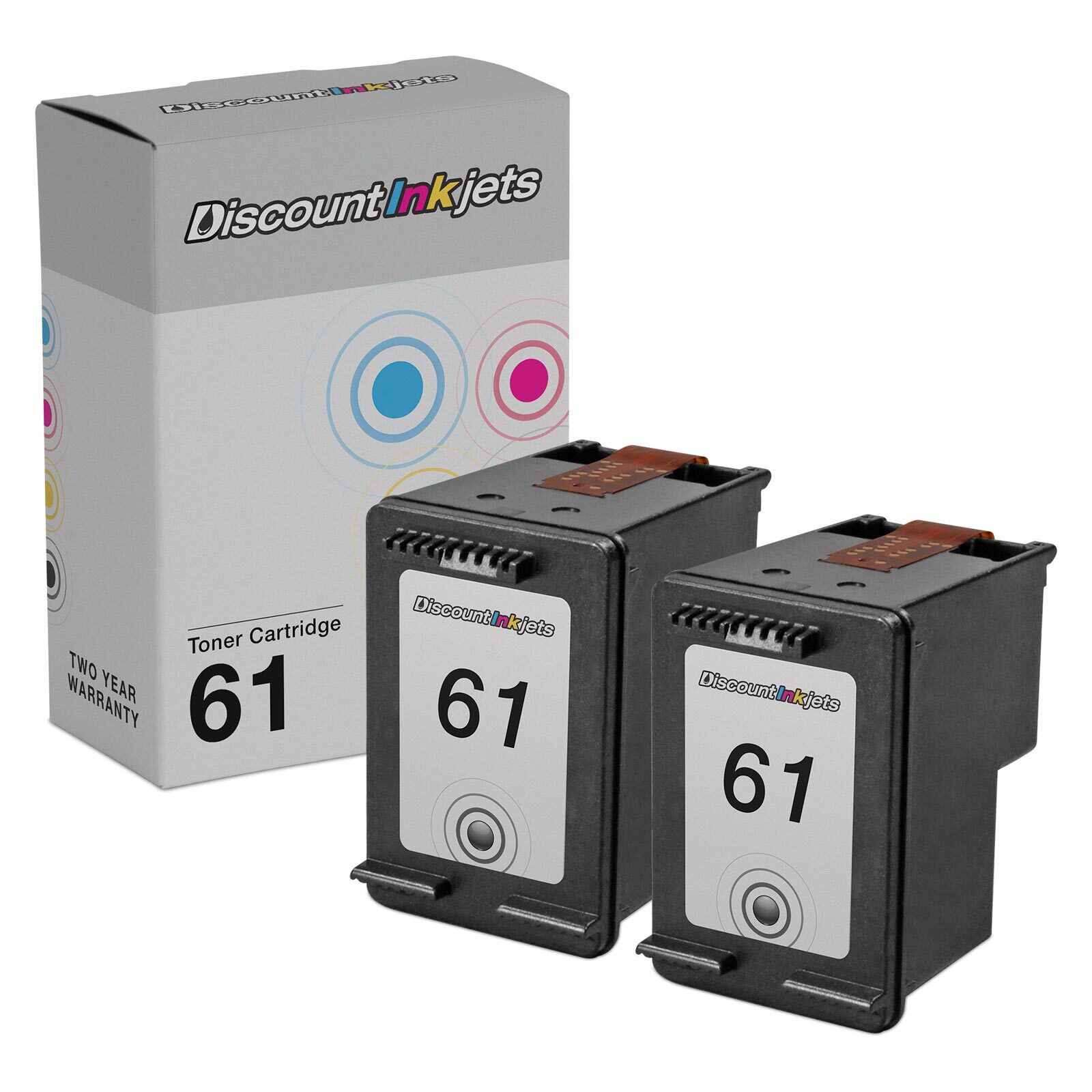 2 CH561WN BLACK Printer Ink Cartridge for HP 61 61 Deskjet 1000 1050 1051 1056