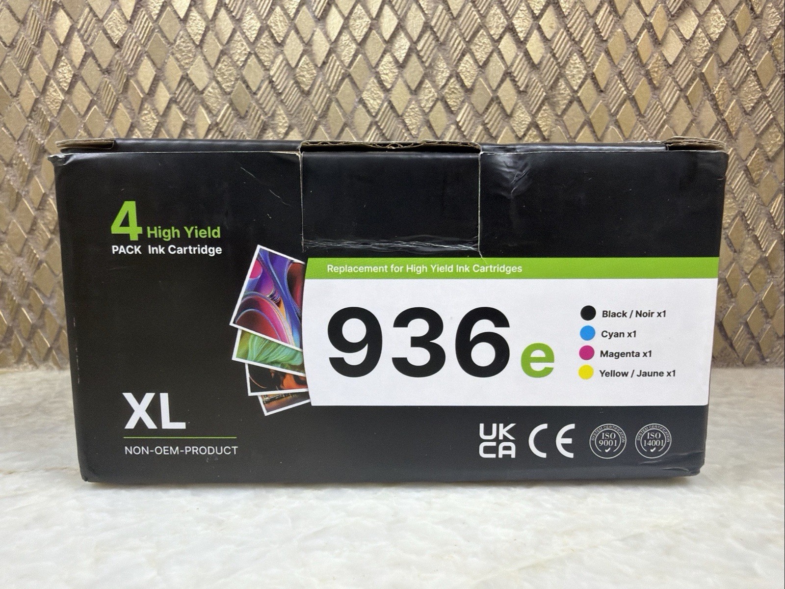 936XL 936e Ink Cartridges Combo 4 Pack: Replacement for HP 936e Ink 936XL