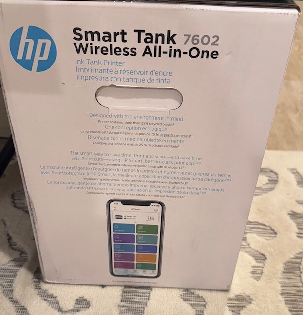HP Smart Tank 7602 Wireless All-in-One Ink Tank Printer Print scan copy fax