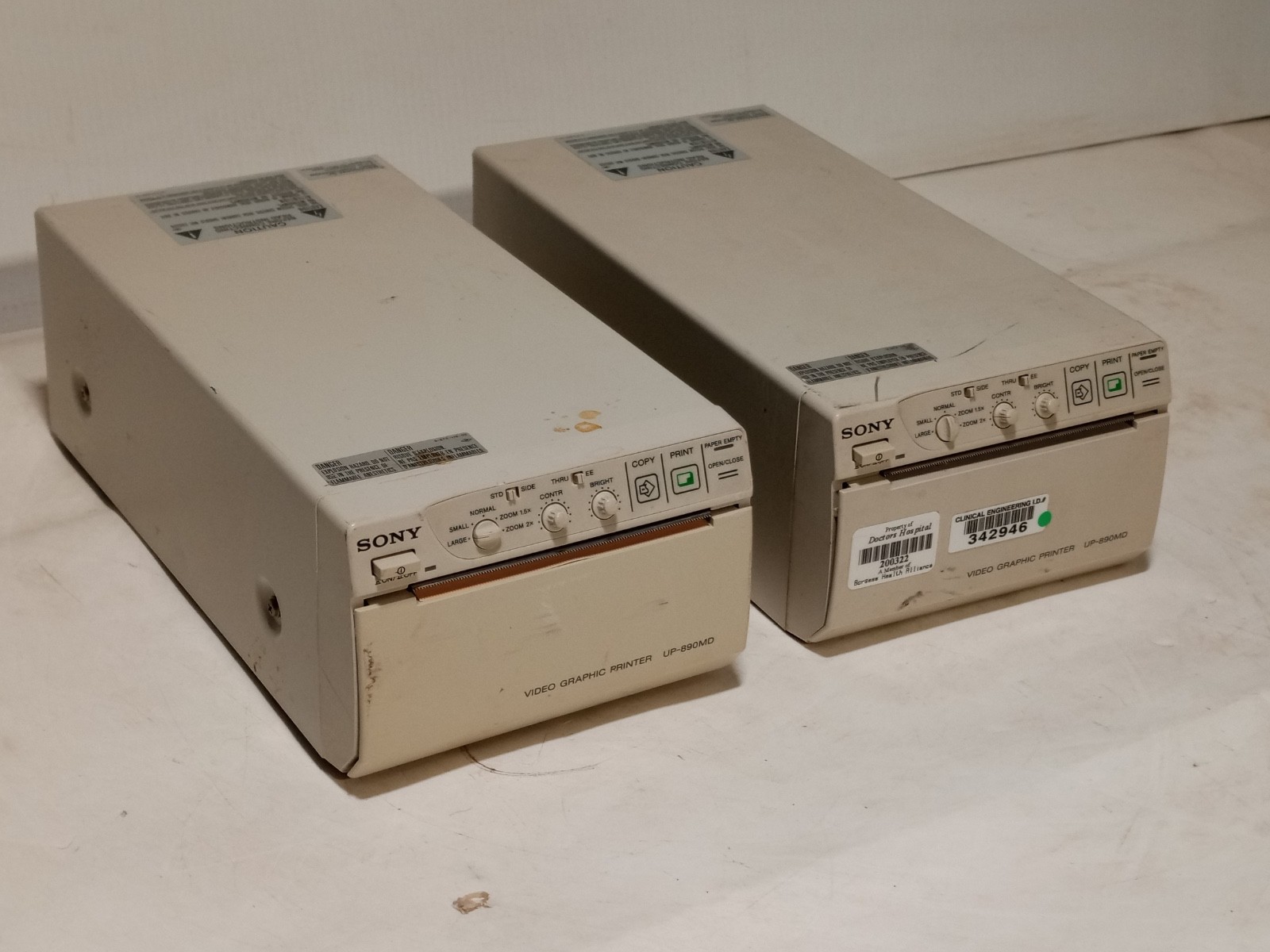 Sony UP-890MD Video Graphic Printer Black & White Analog Video Thermal Printer