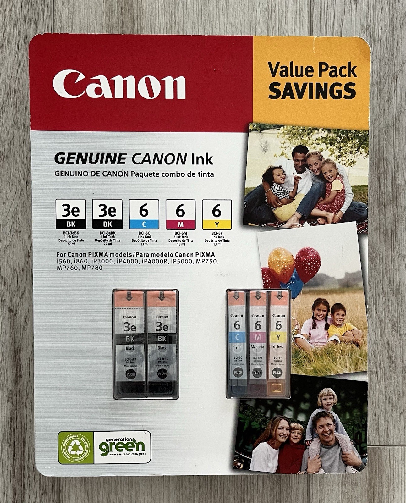 Genuine Canon Ink Value 5 Pack Canon PIXMA Models NEW