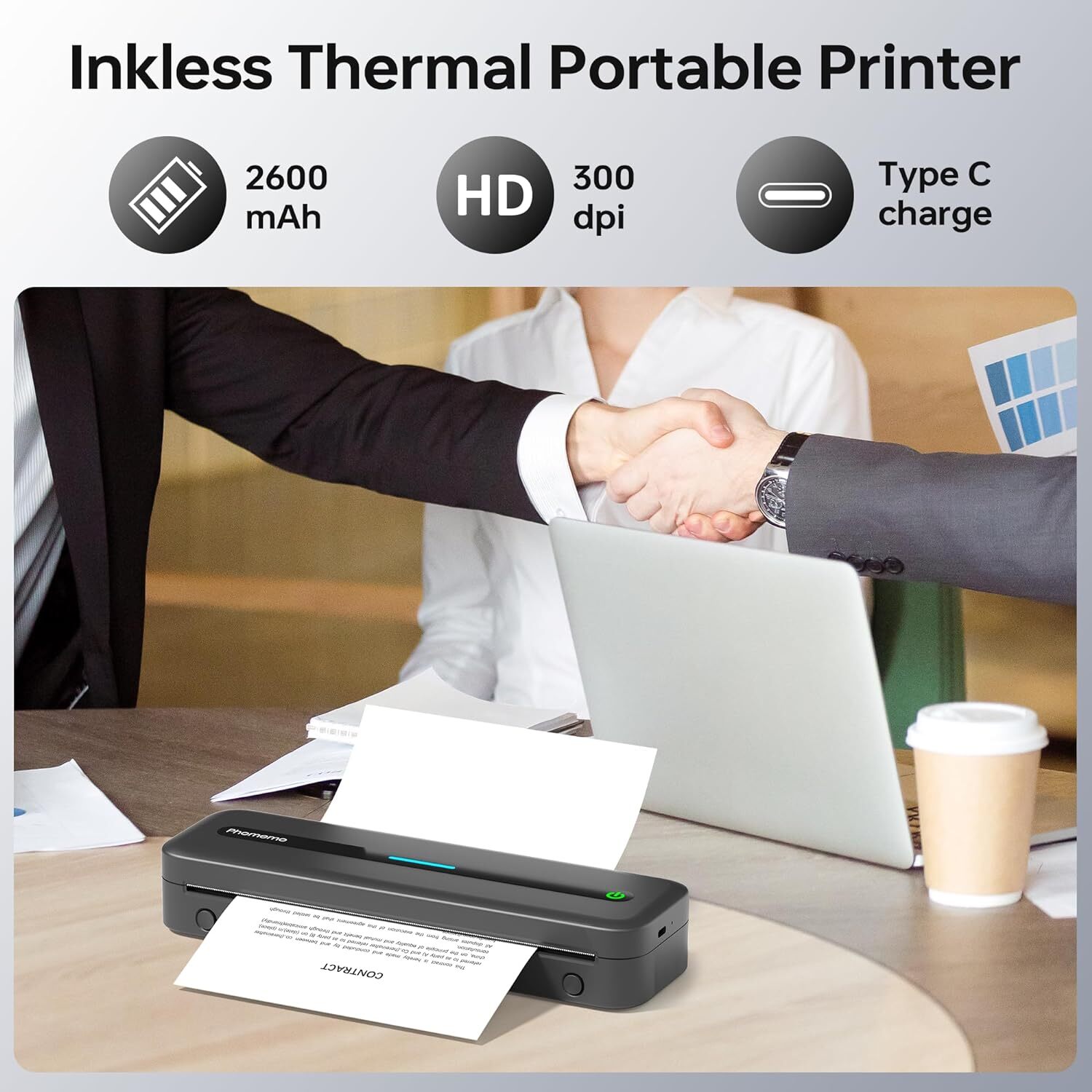 Phomemo M832 A4 Bluetooth Portable Thermal Printer For Android iOS Phone&Laptop
