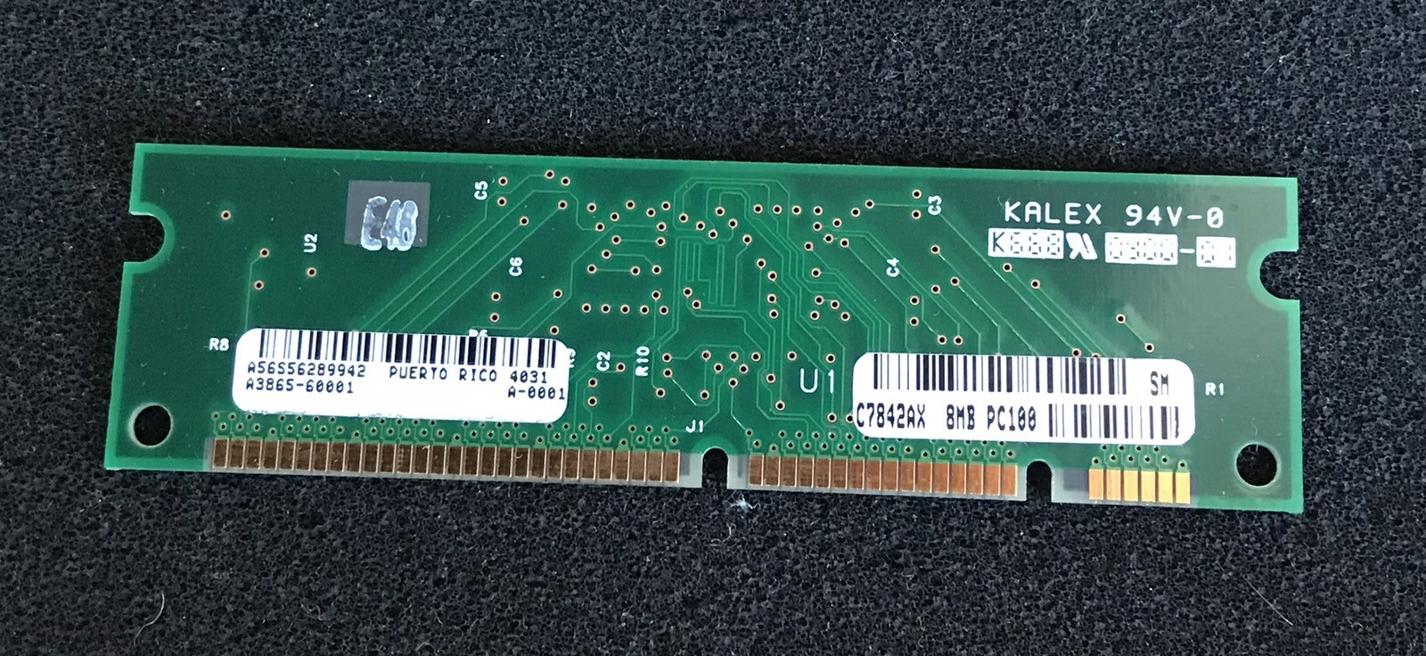 HP 8MB PC100 Printer RAM A3865-60001 C7842AX 8MB PC100 100 Pin Simm