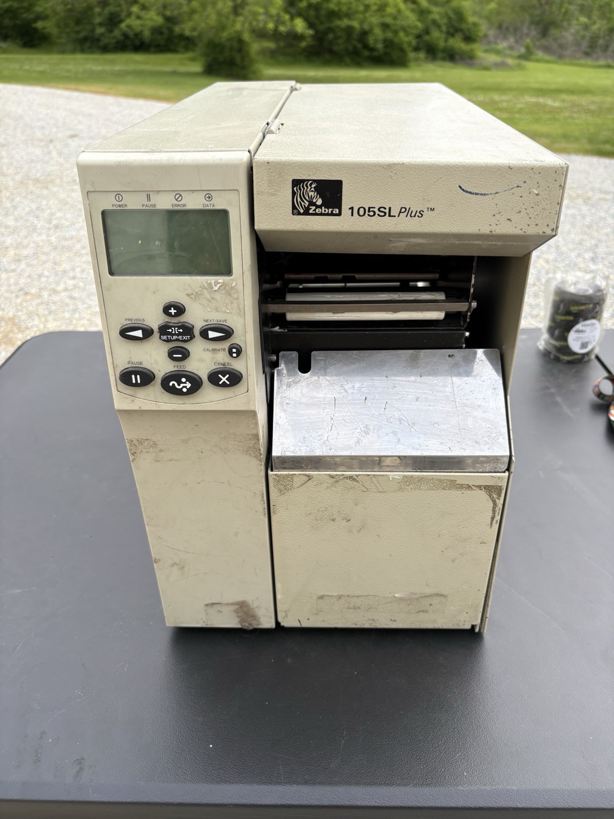 Zebra 105SL Plus Thermal Printer w/ Rewind and Label Peeler READ 8