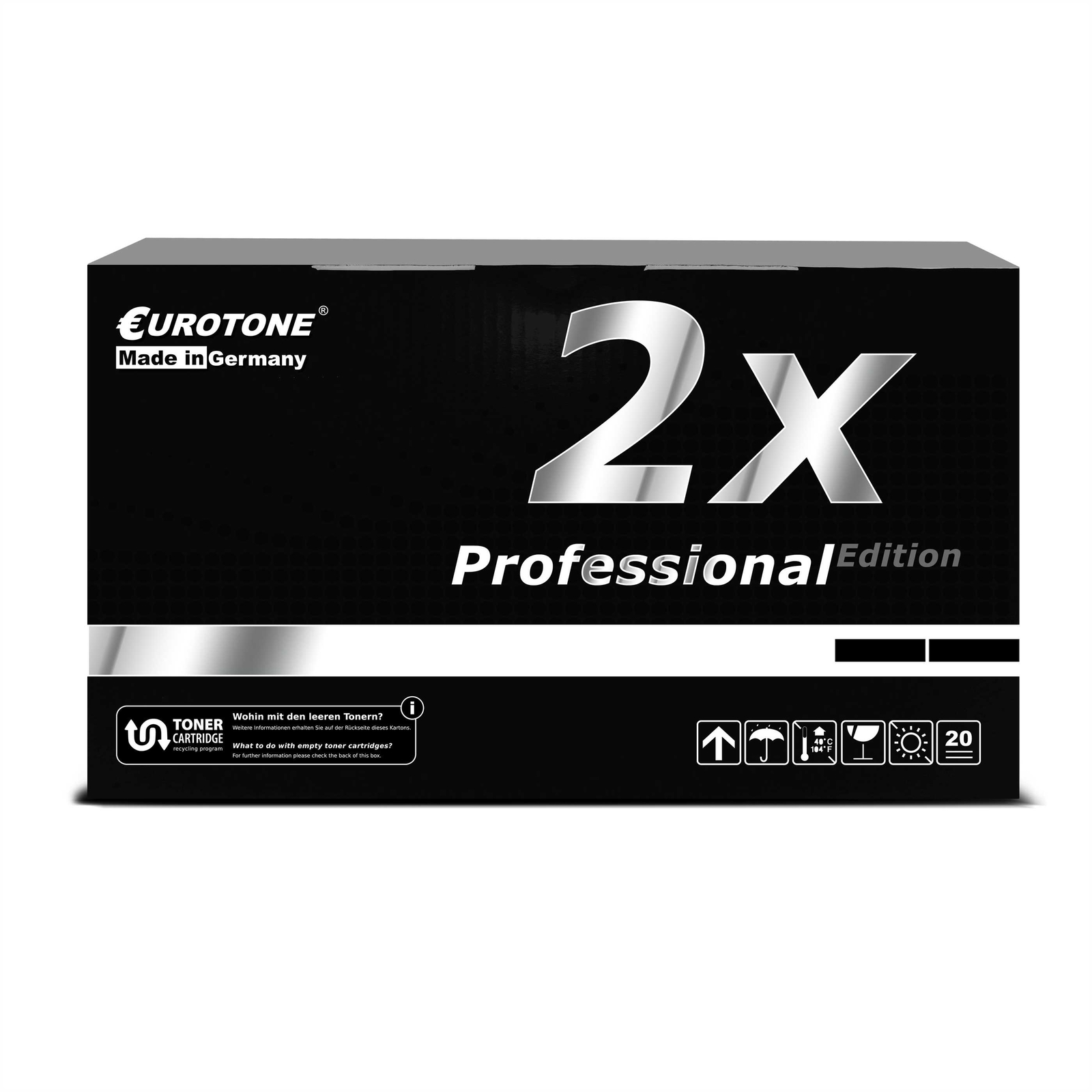 2x Pro Eurotone Toner Black F R Canon GP-200 GP-200d GP-200e Ca 10.000 Pages