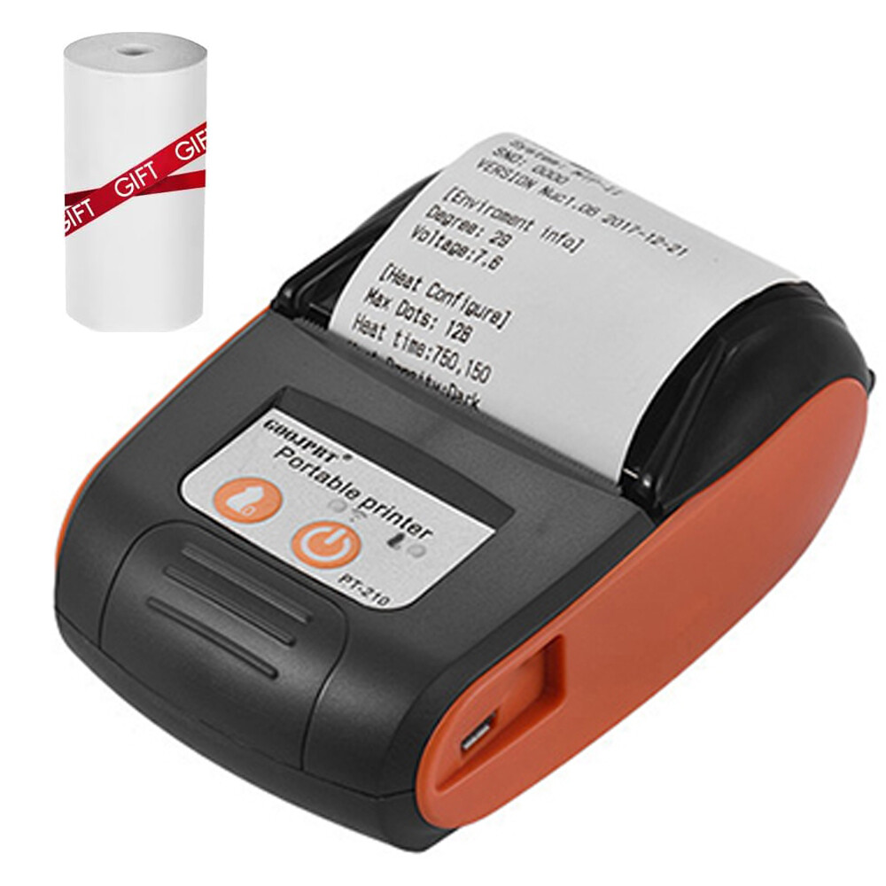 GOOJPRT 58mm Portable BT&USB Thermal Receipt Printer for Stores Restaurants D6L9