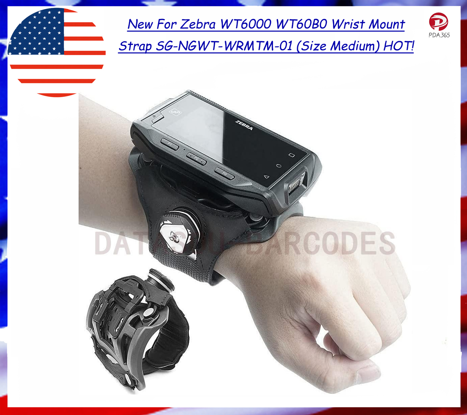 For Zebra WT6000 WT60B0 Wrist Mount Strap SG-NGWT-WRMTM-01 (Size Medium) HOT!
