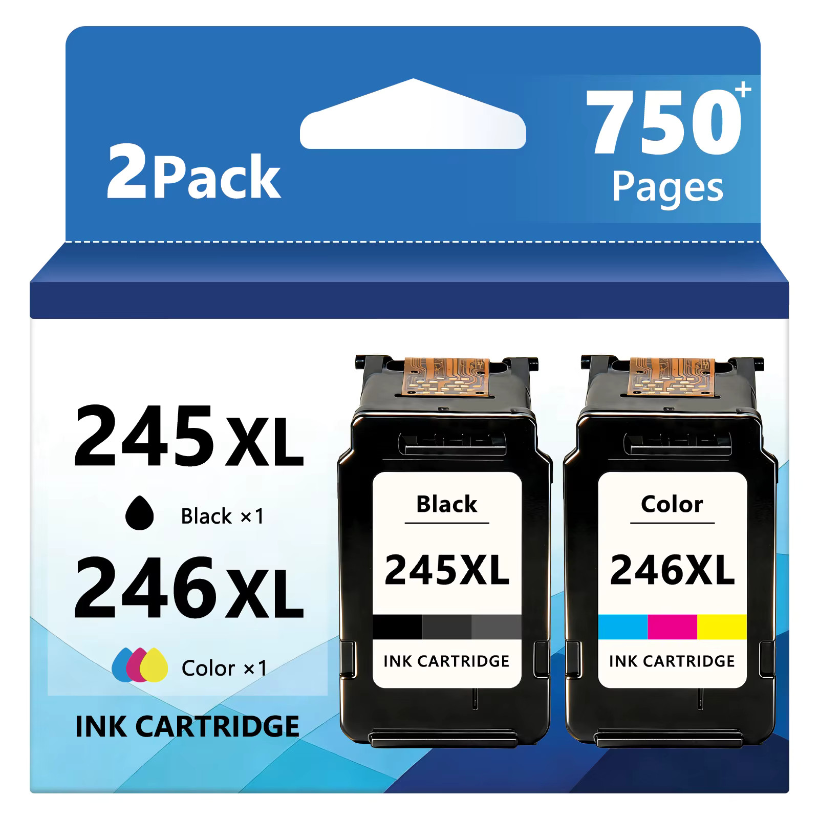 Ink Cartridges 245 246XL for Canon Pixma MX490 TS3420 TS302 MG2420 MG2525 TR4527