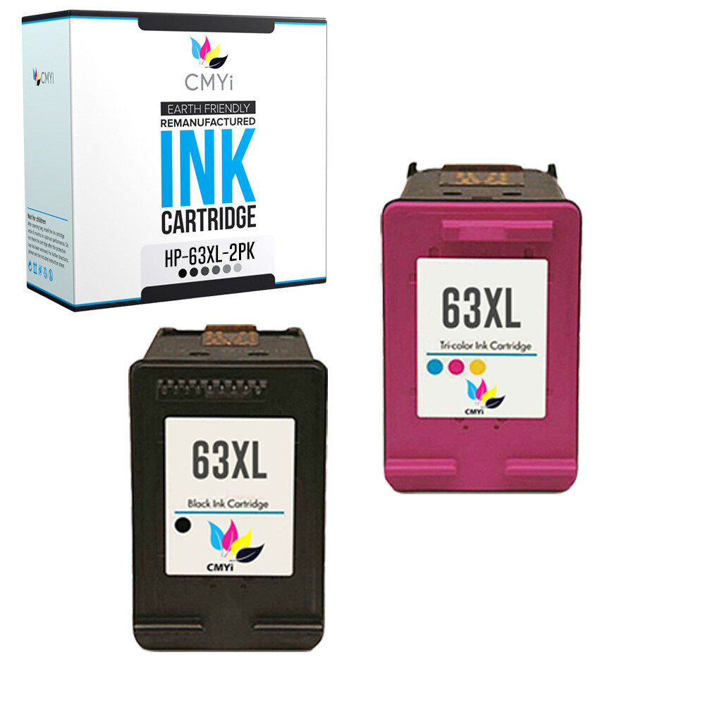 Compatible HP 63XL Ink Cartridge Combo Pack for Officejet 3830 4650 5258 5255