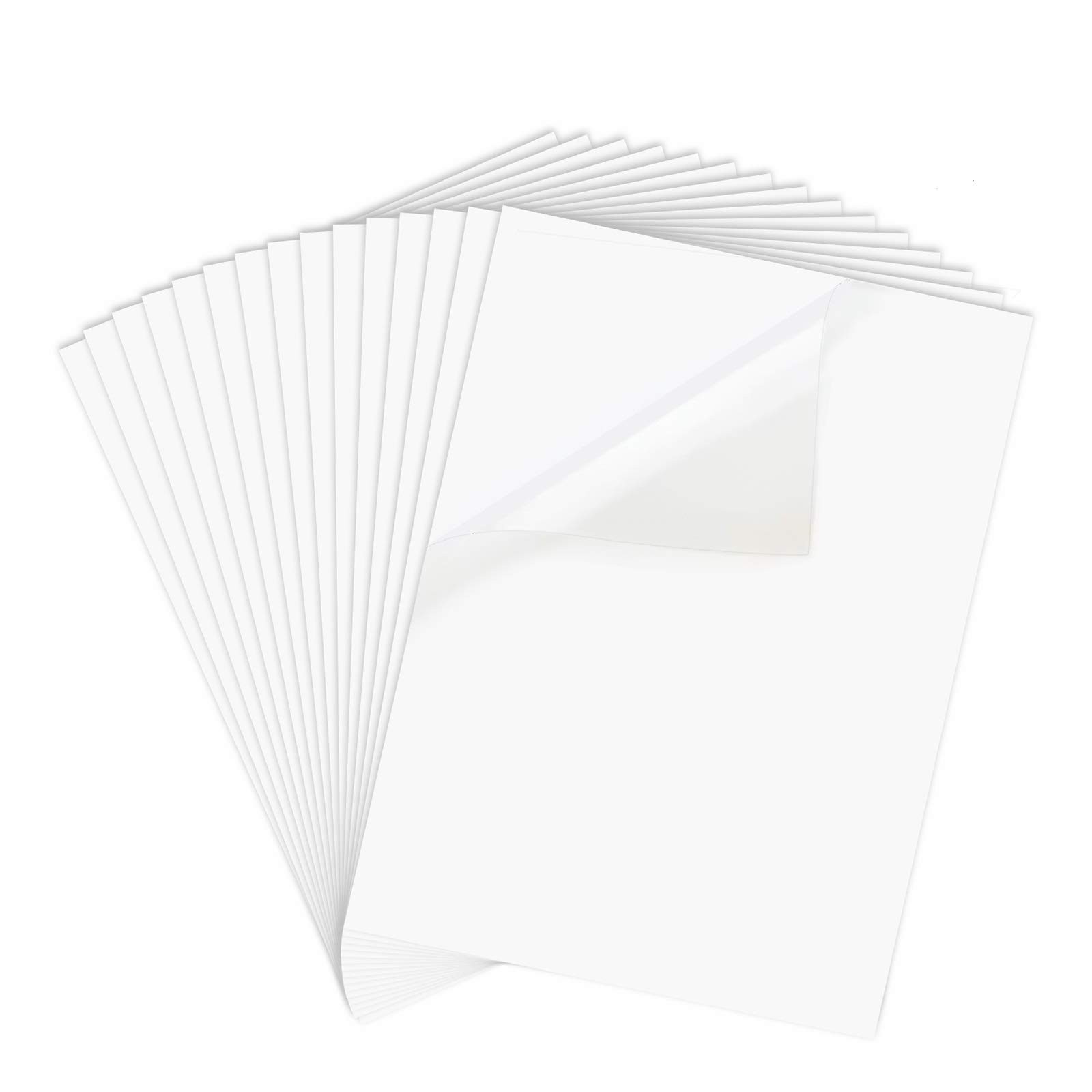 Printable Vinyl Sticker Paper for Inkjet Printer – 8.5 x 11 Inches 15 Sheets …