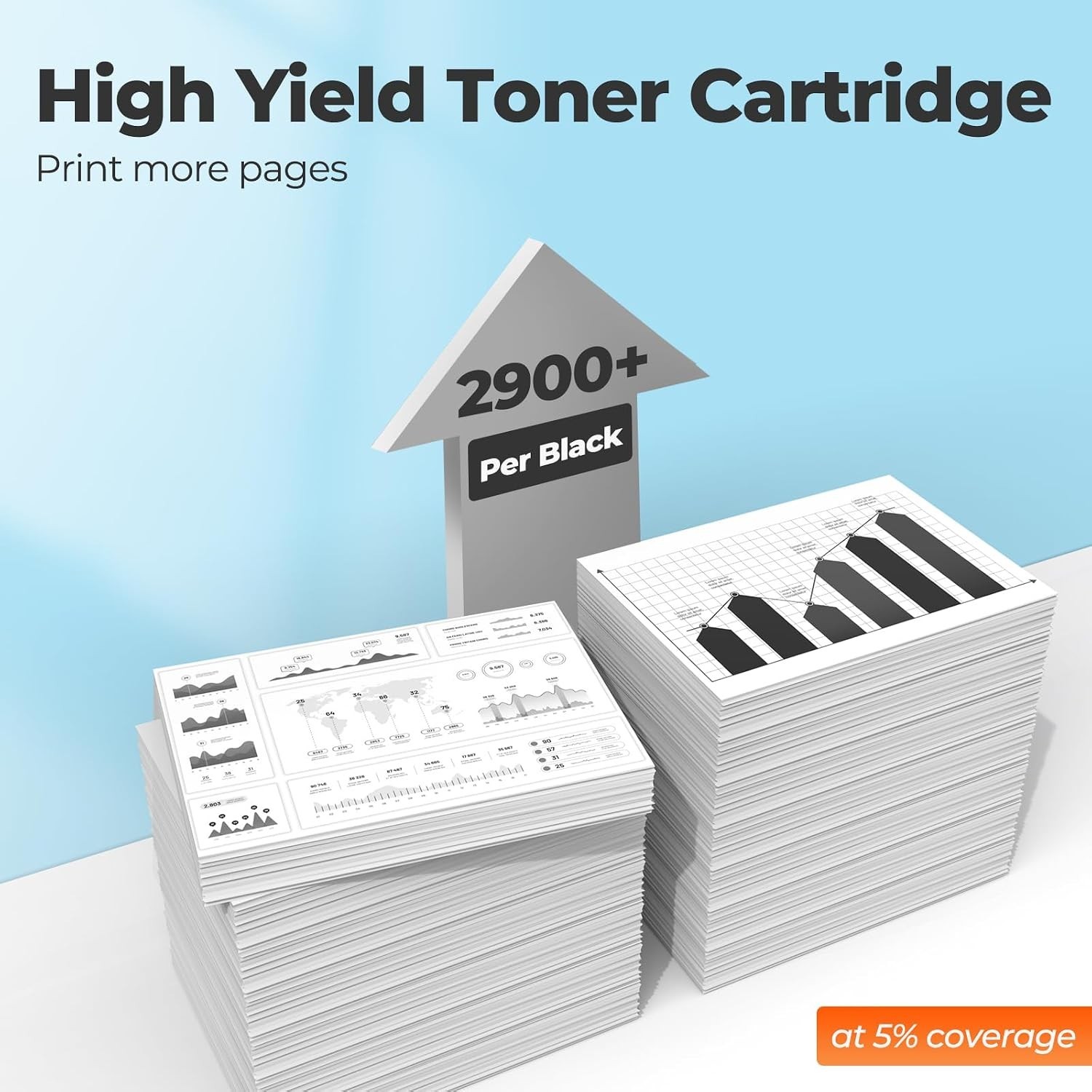 2 Pack 148A W1480A Black Toner Cartridge for HP LaserJet Pro 4001n 4001dn…