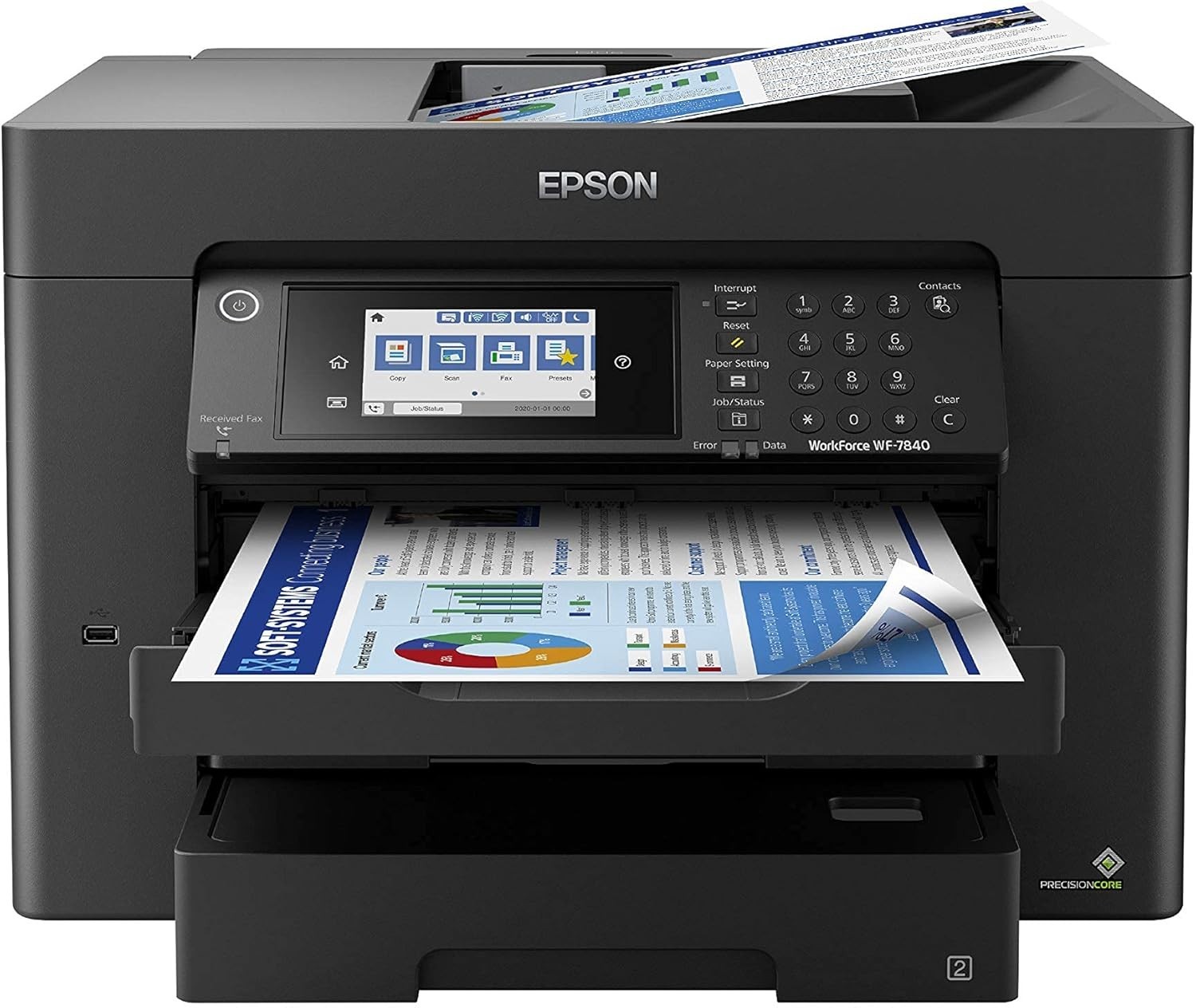 Workforce Pro WF-7840 Wireless All-in-One Wide-Format Printer with Auto 2-Sided