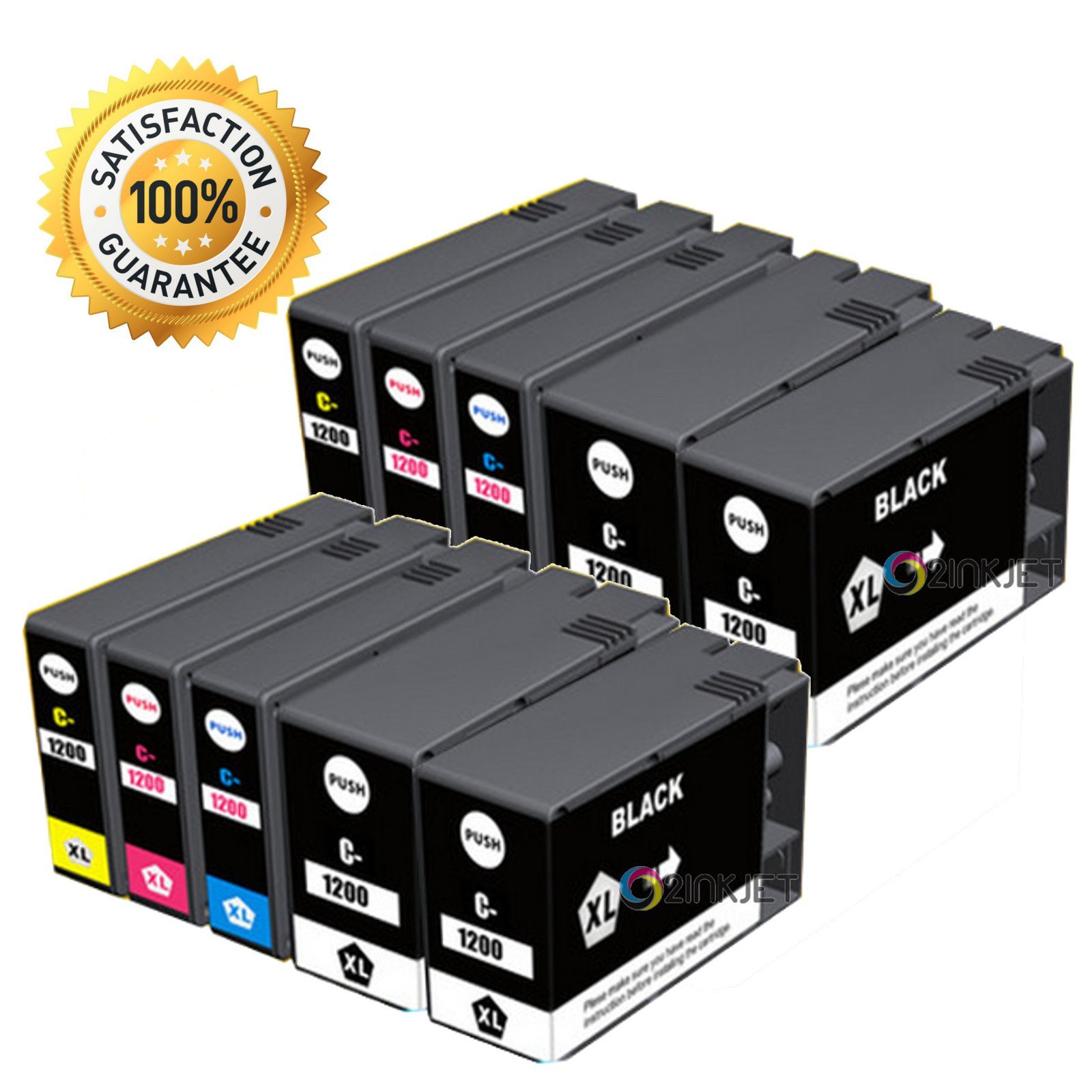 10pk PGI-1200XL PGI1200XL Ink Cartridge For Canon Maxify MB2020 MB2320 with Chip