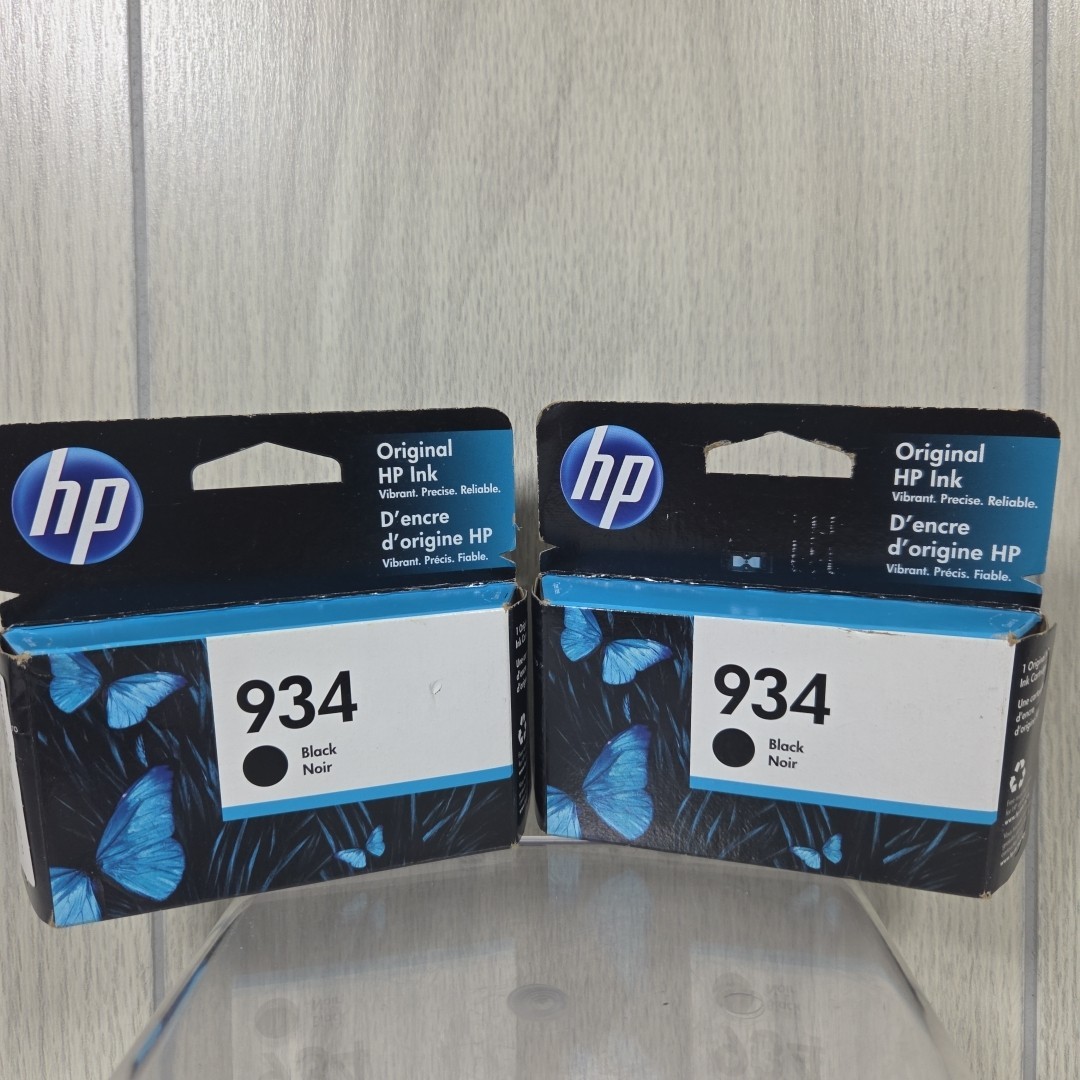 HP 934 Black Ink Cartridge EXP 04/2023 Lot Of 2