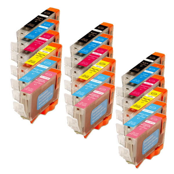 Inkjet Cartridges for Canon CLI-8 use for Pixma Photo iP6600D iP6700D + Chip