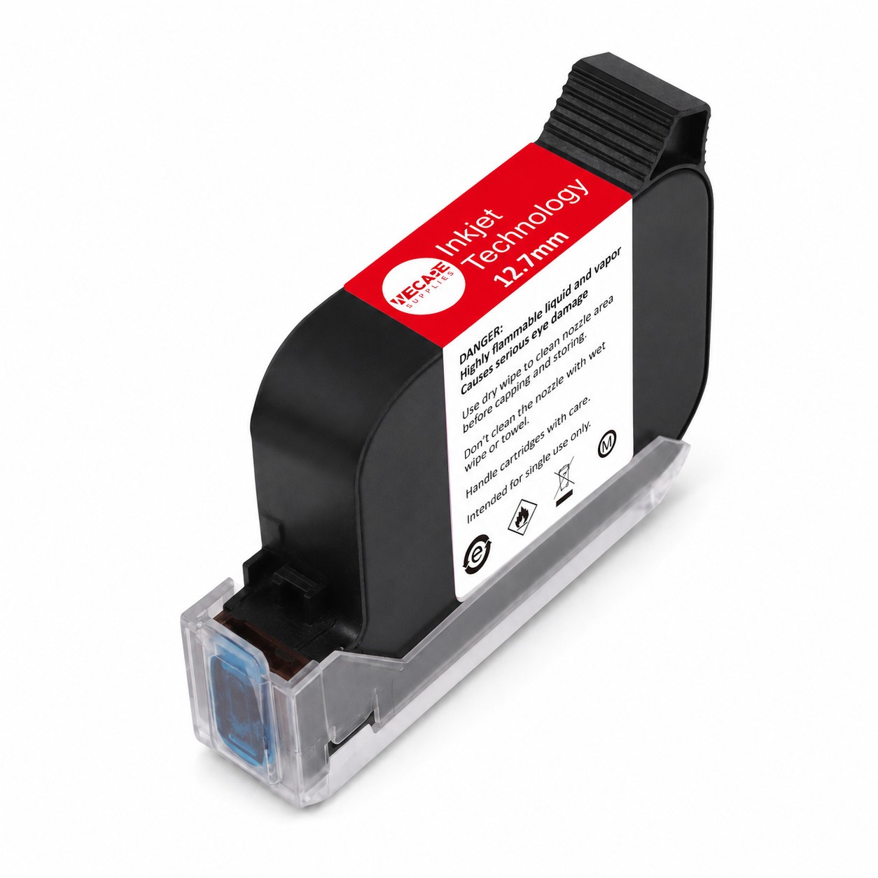 Fast Dry Solvent TIJ Ink Cartridge 42ml 12.7mm For Handheld Inkjet Printer