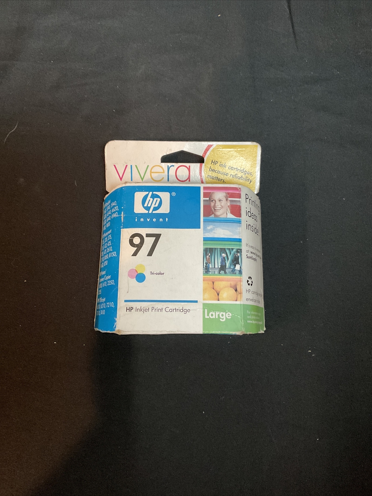 HP 97 TRI-COLOR Ink Cartridge NEW – Expired 2007 – Sealed – Vivera